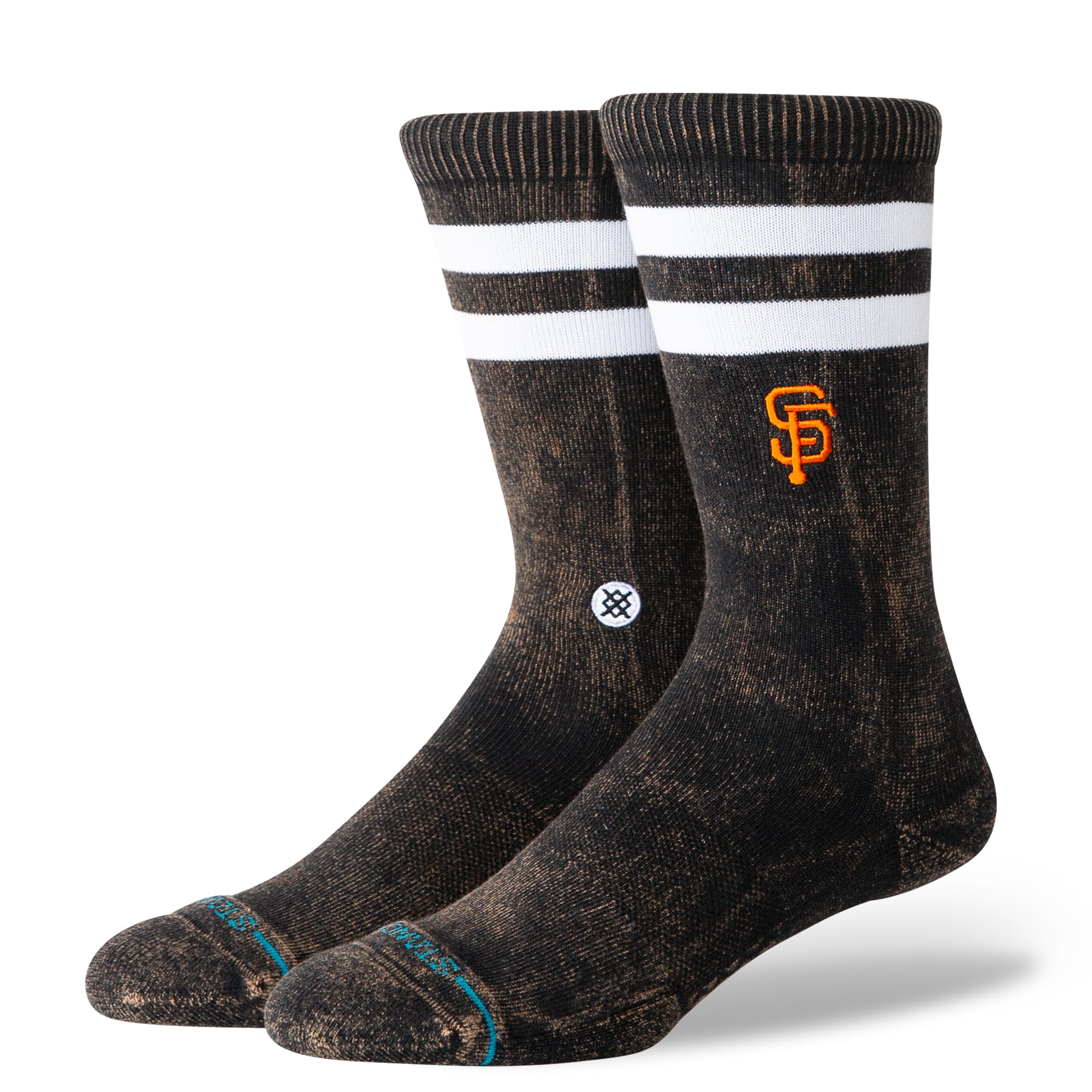 Chaussettes unisexes Stance noires San Francisco Giants Rotation Crew