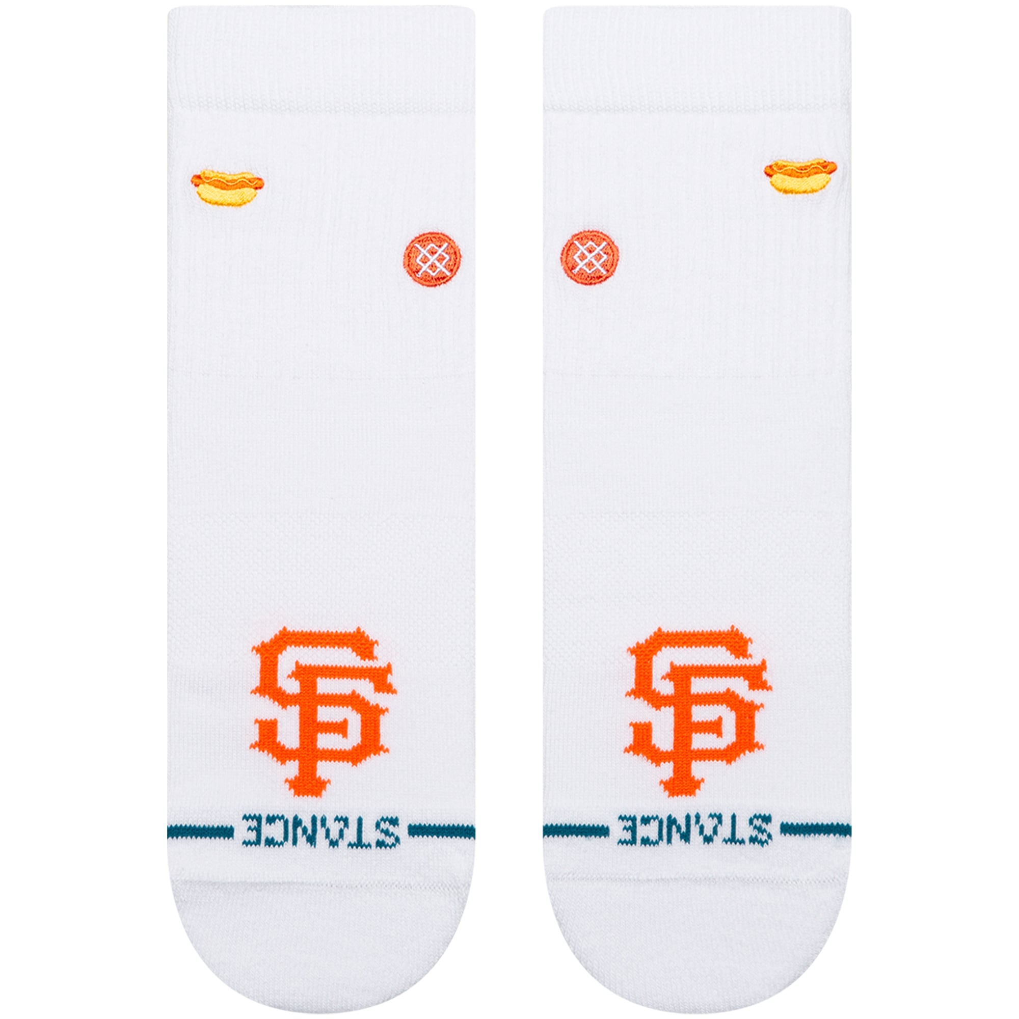 Unisex Stance White San Francisco Giants Hot Dog Quarter Socks