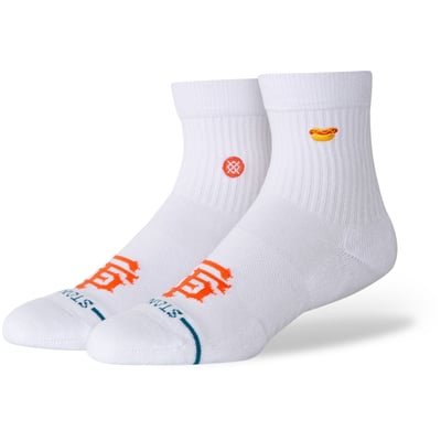 San Francisco Giants Stance Unisex Hot Dog Quarter Socks - White