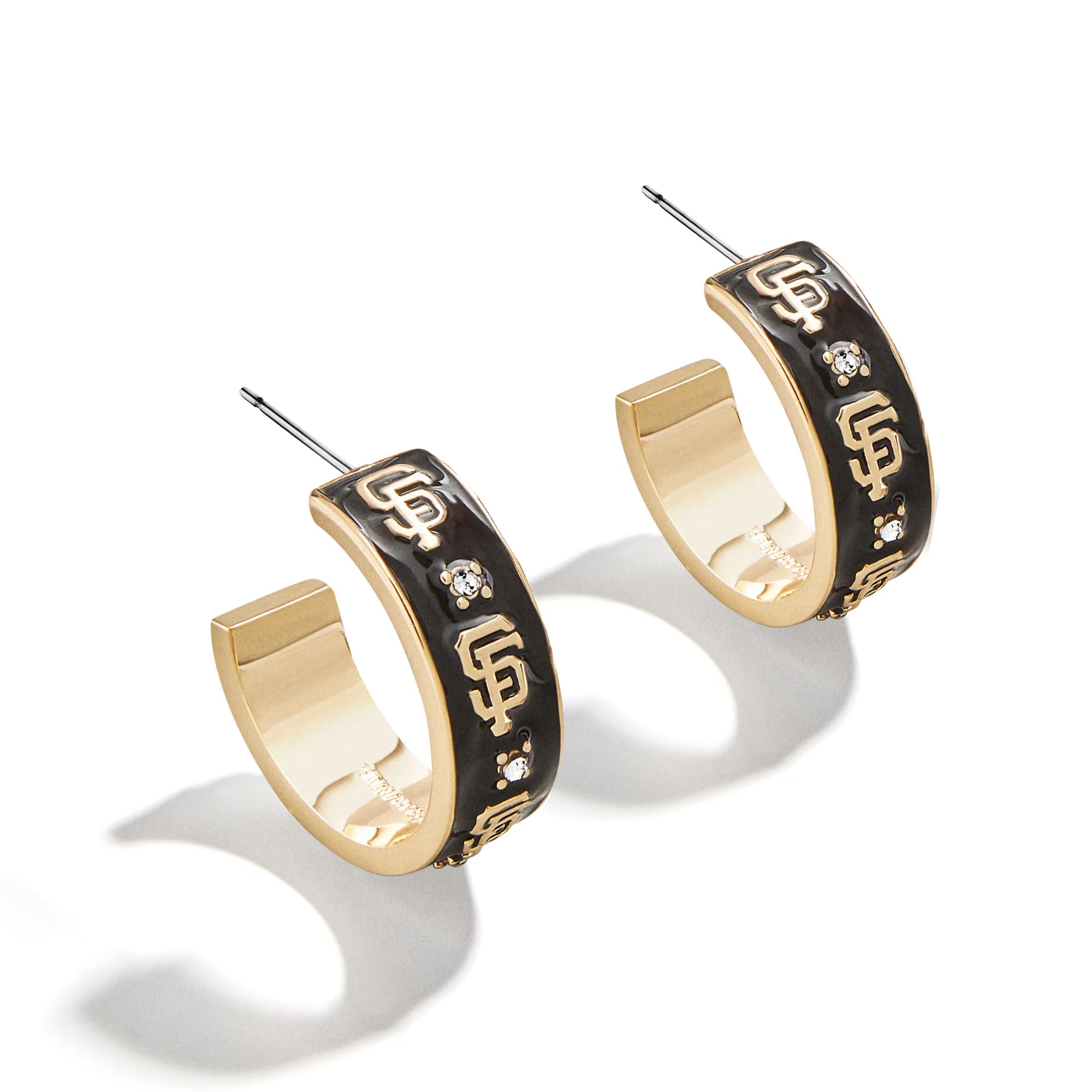 WEAR By Erin Andrews x BaubleBar San Francisco Giants Enamel Hoop Earrings