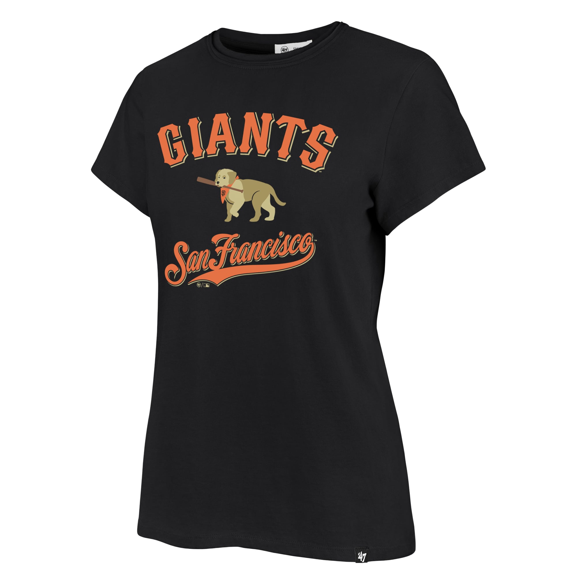 T-shirt Frankie régional noir '47 pour femmes des Giants de San Francisco
