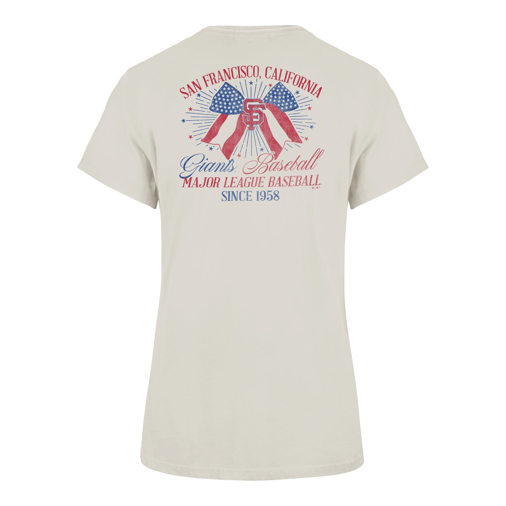 T-shirt Frankie '47 Cream San Francisco Giants Bow Burst pour femmes