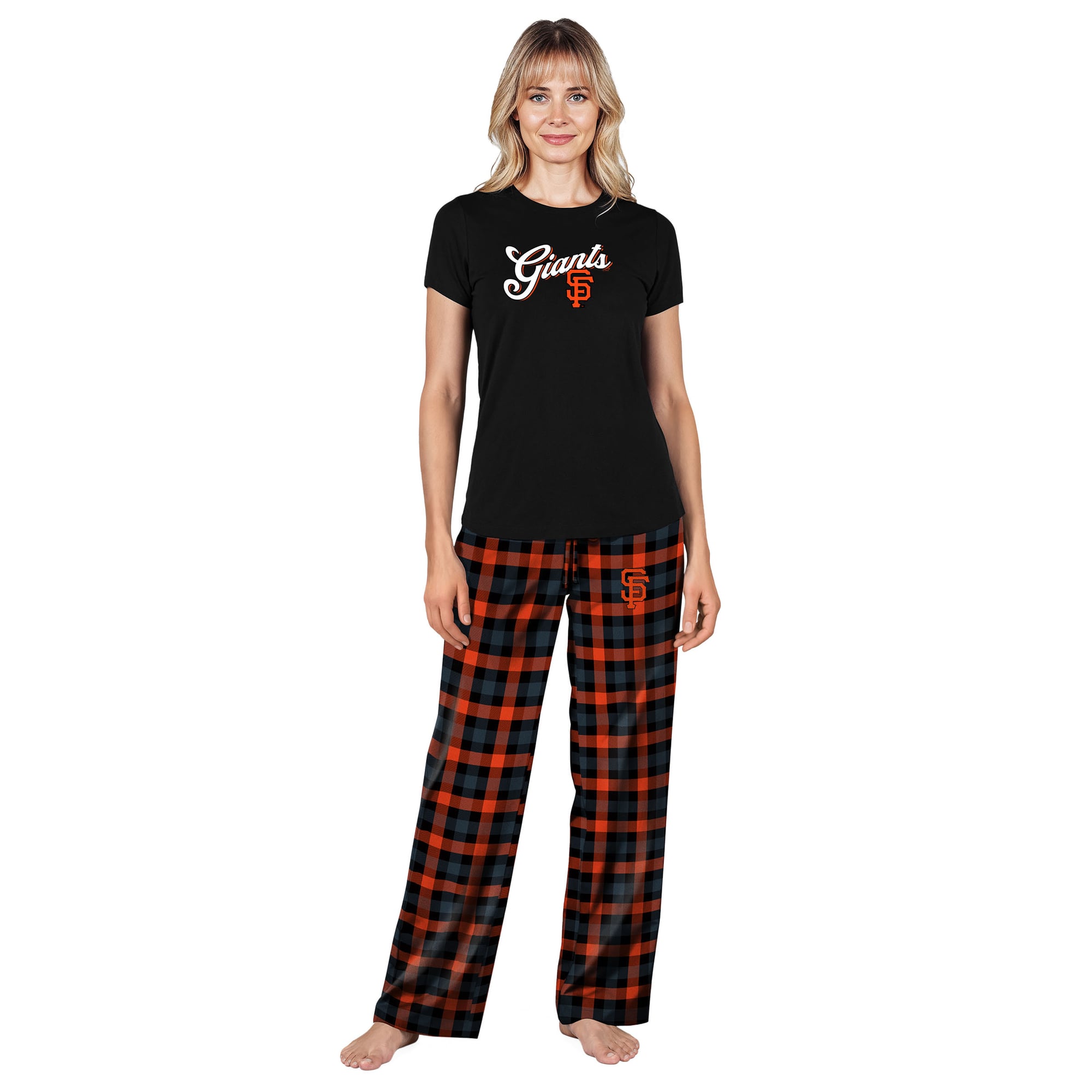 Ensemble de nuit Highland noir San Francisco Giants Concepts Sport pour femmes