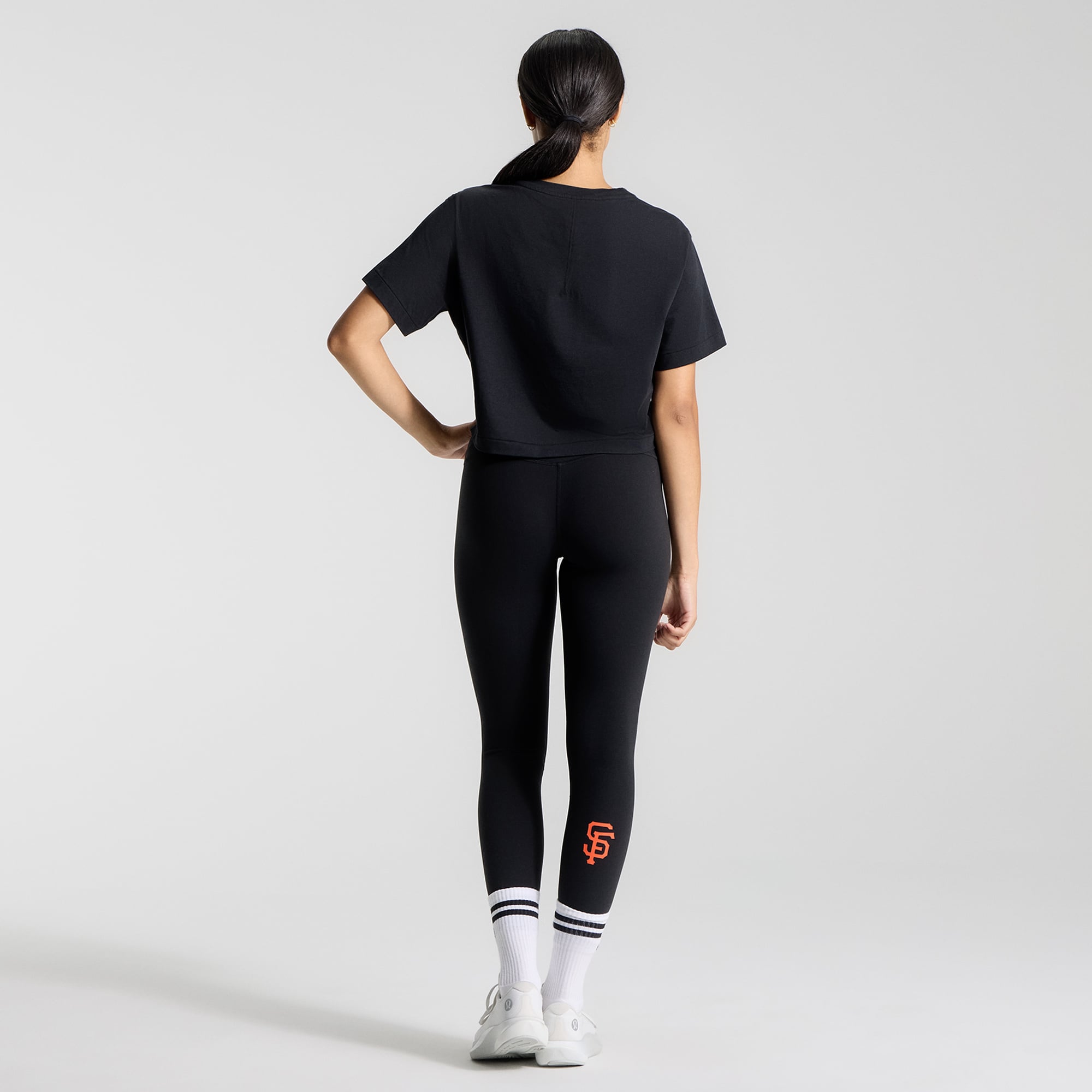Pantalon taille haute Align™ noir pour femme de lululemon, motif des Giants San Francisco, 25 pouces
