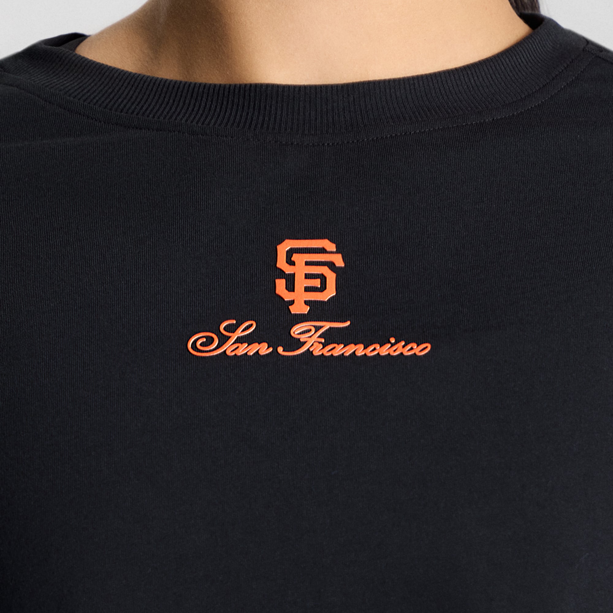 T-shirt court en coton biologique noir San Francisco Giants All Yours de lululemon pour femme