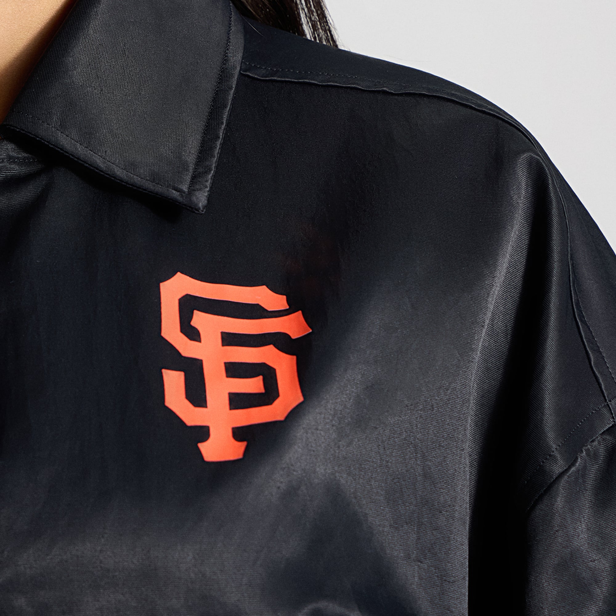 Veste d'entraîneur noire des Giants de San Francisco lululemon pour femmes