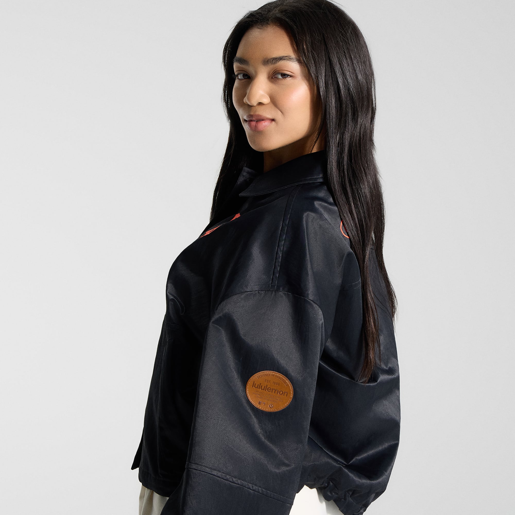 Veste d'entraîneur noire des Giants de San Francisco lululemon pour femmes