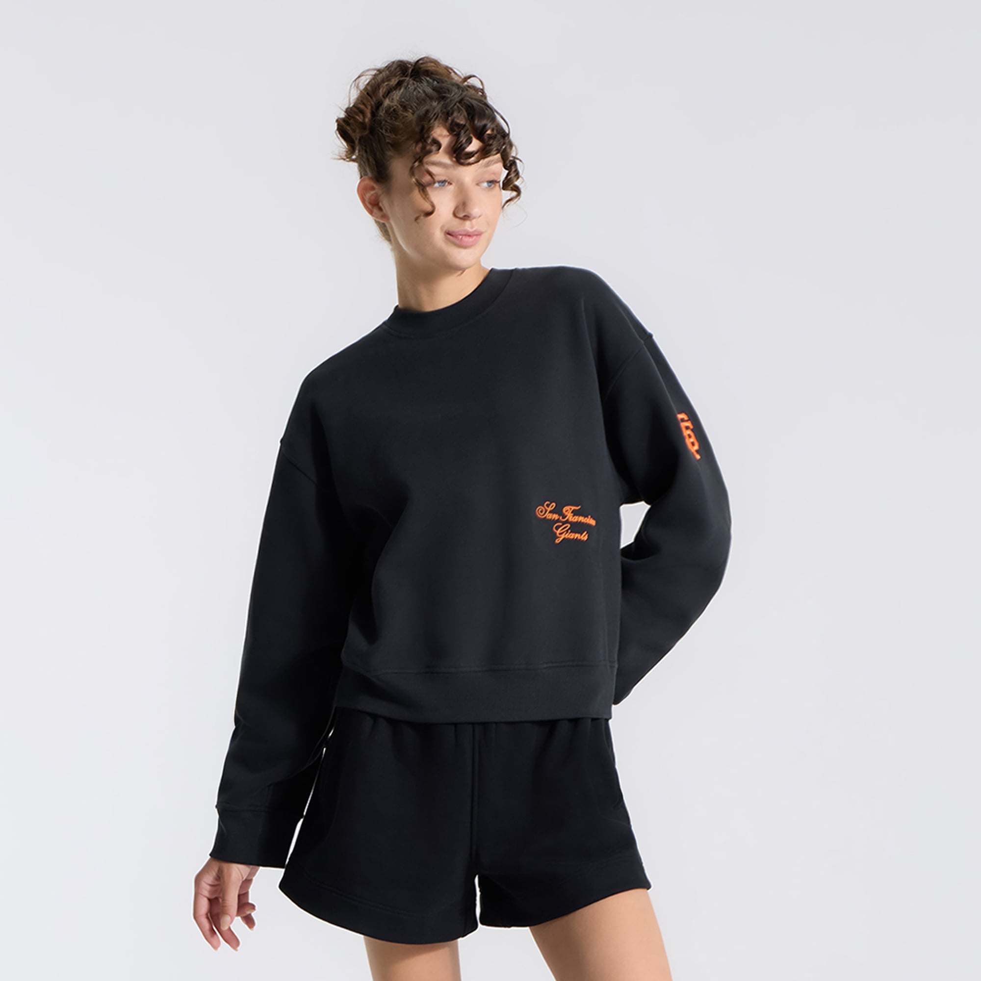 Sweat-shirt à manches longues Steady State oversize gris chiné pour femme de lululemon, coloris Core Ultra Light Grey, San Francisco Giants