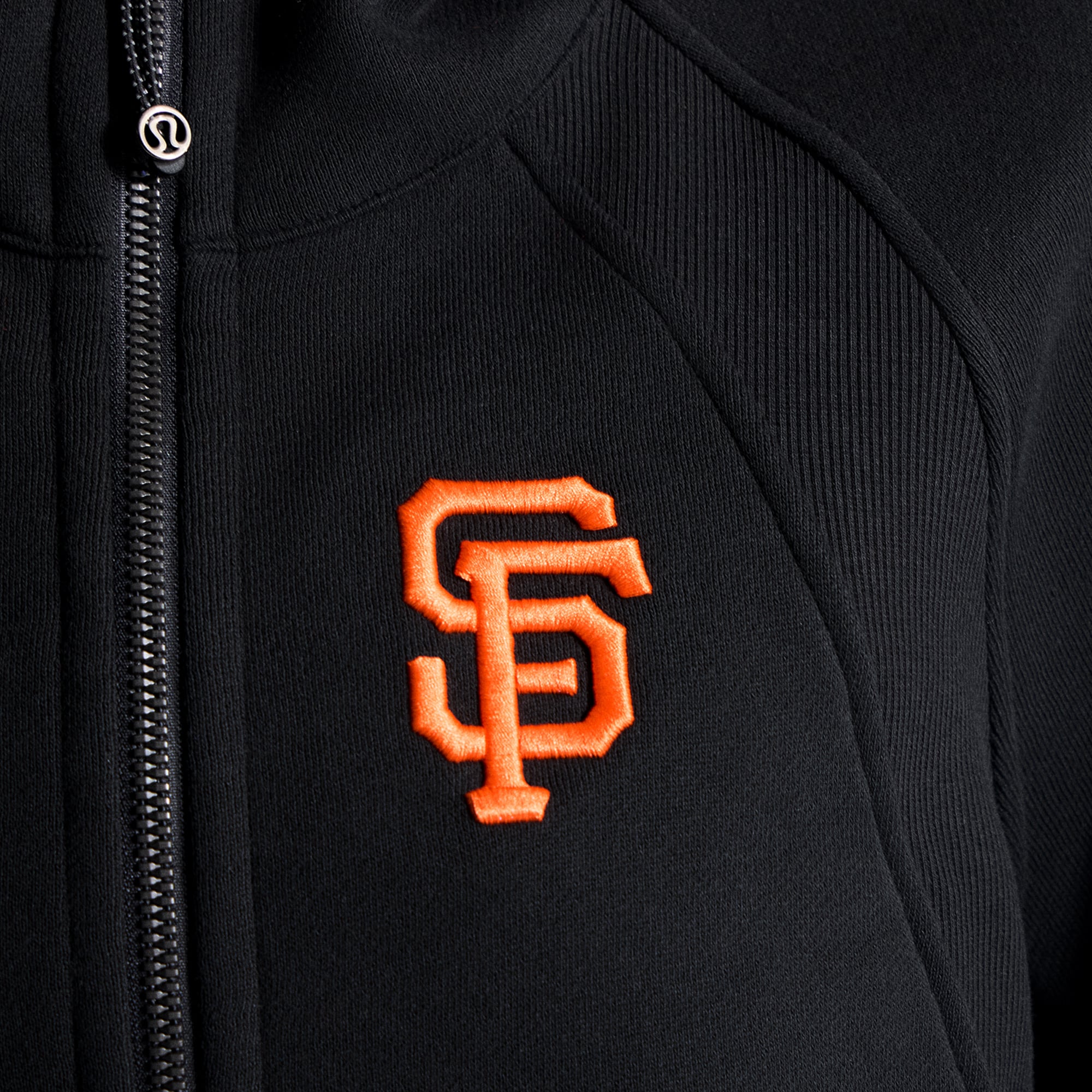 Sweat à capuche zippé oversize demi-hauteur lululemon Light Ivory San Francisco Giants pour femme