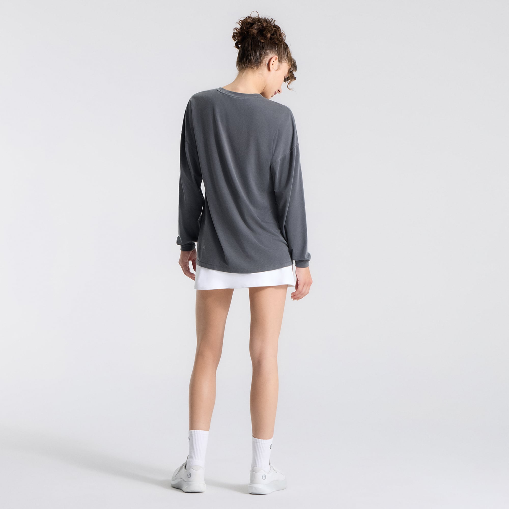 T-shirt à manches longues EasySet Relaxed-Fit gris San Francisco Giants de lululemon pour femme