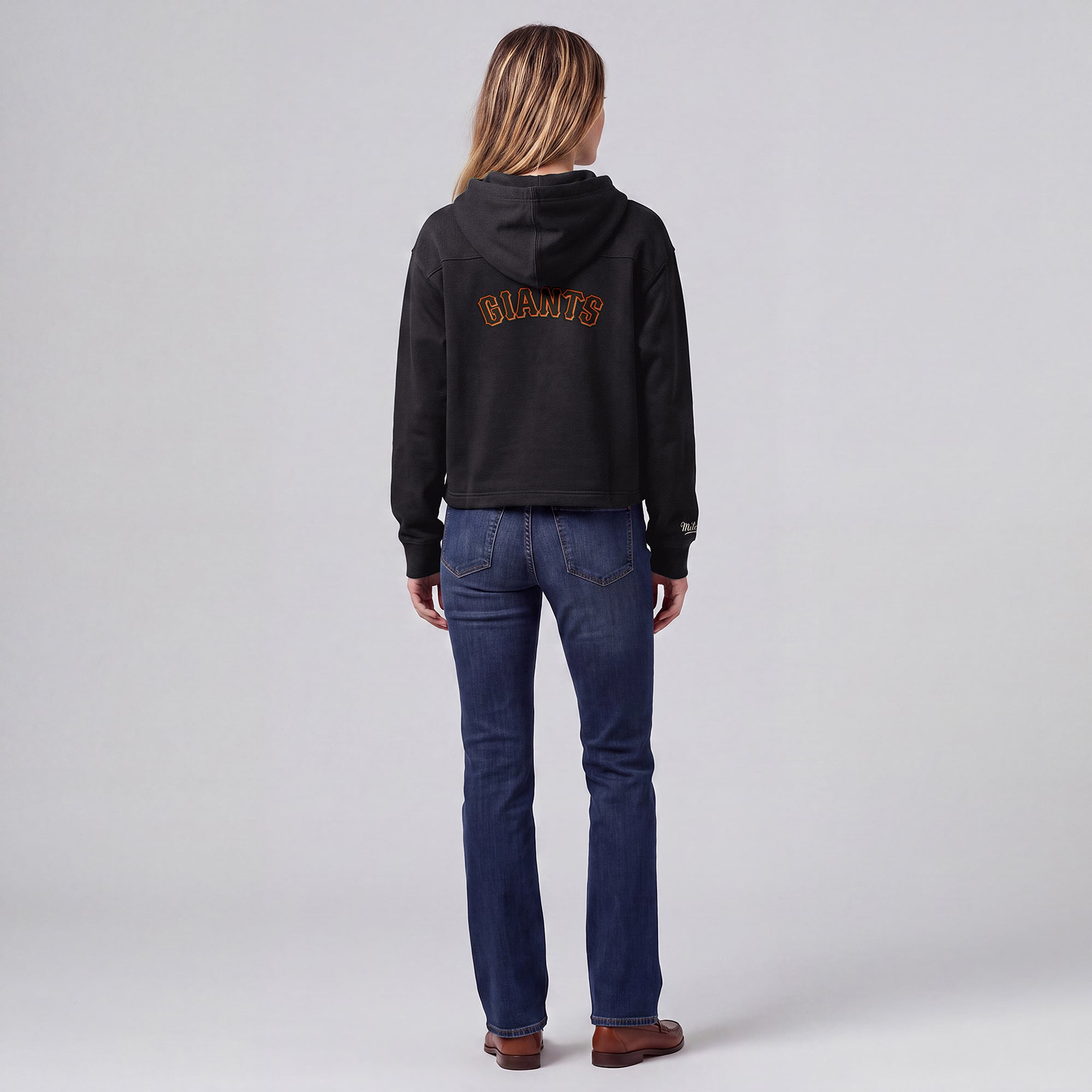 Women's Mitchell & Ness Black San Francisco Giants Retro Roots Pullover Hoodie