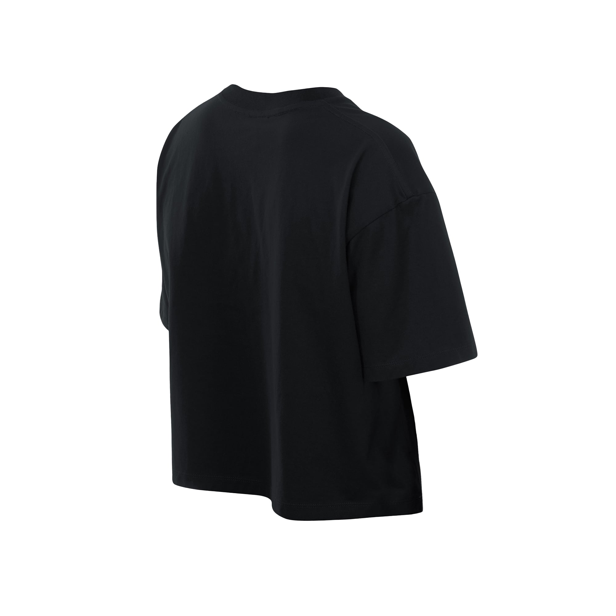 T-shirt New Era noir pour femme avec logo en aluminium des Giants de San Francisco