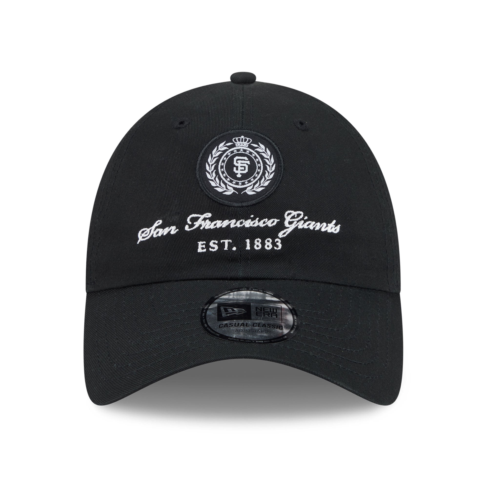 Women's New Era Black San Francisco Giants Script Patch Casual Classic Adjustable Hat