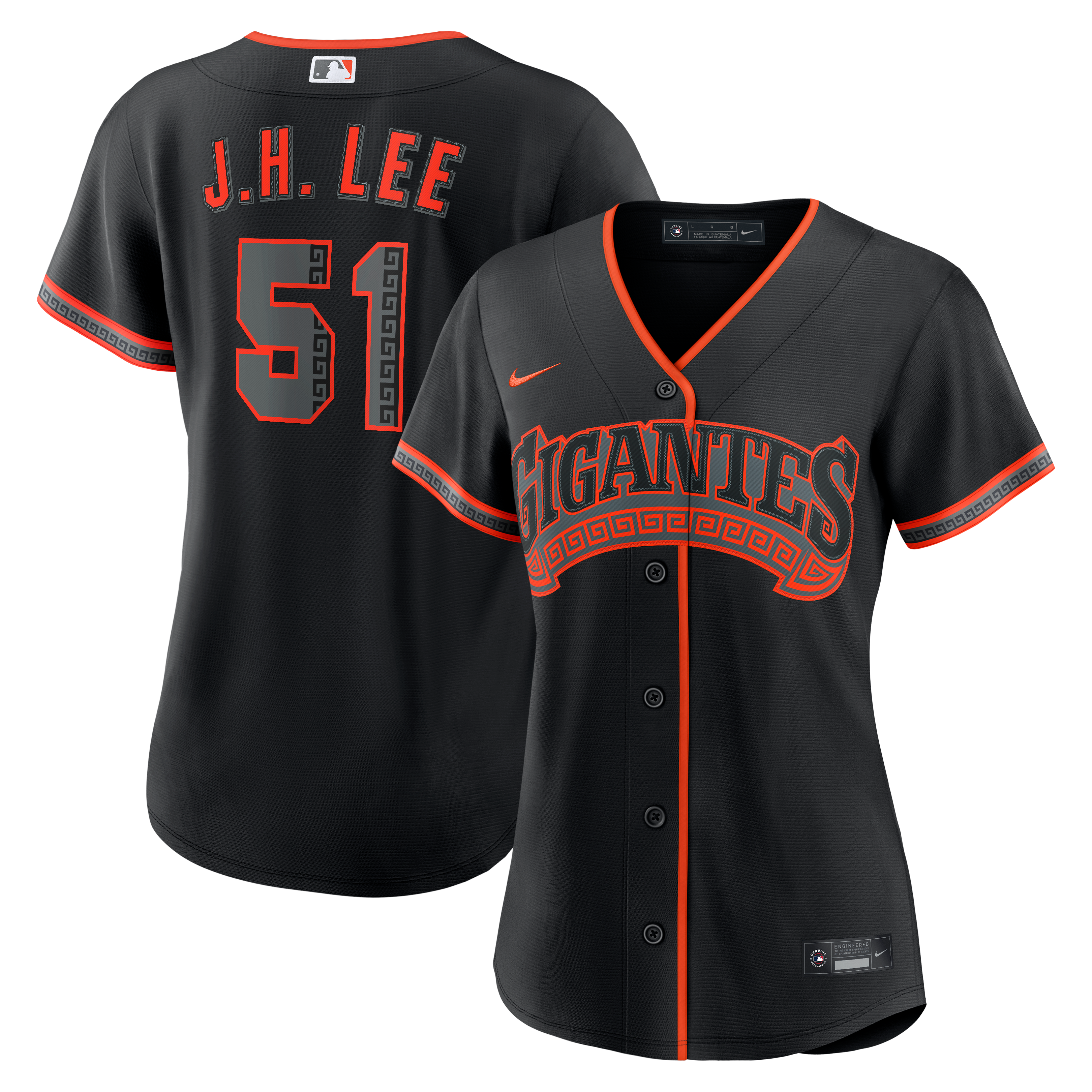 Maillot réplique alternatif noir Nike Jung Hoo Lee des Giants de San Francisco pour femmes