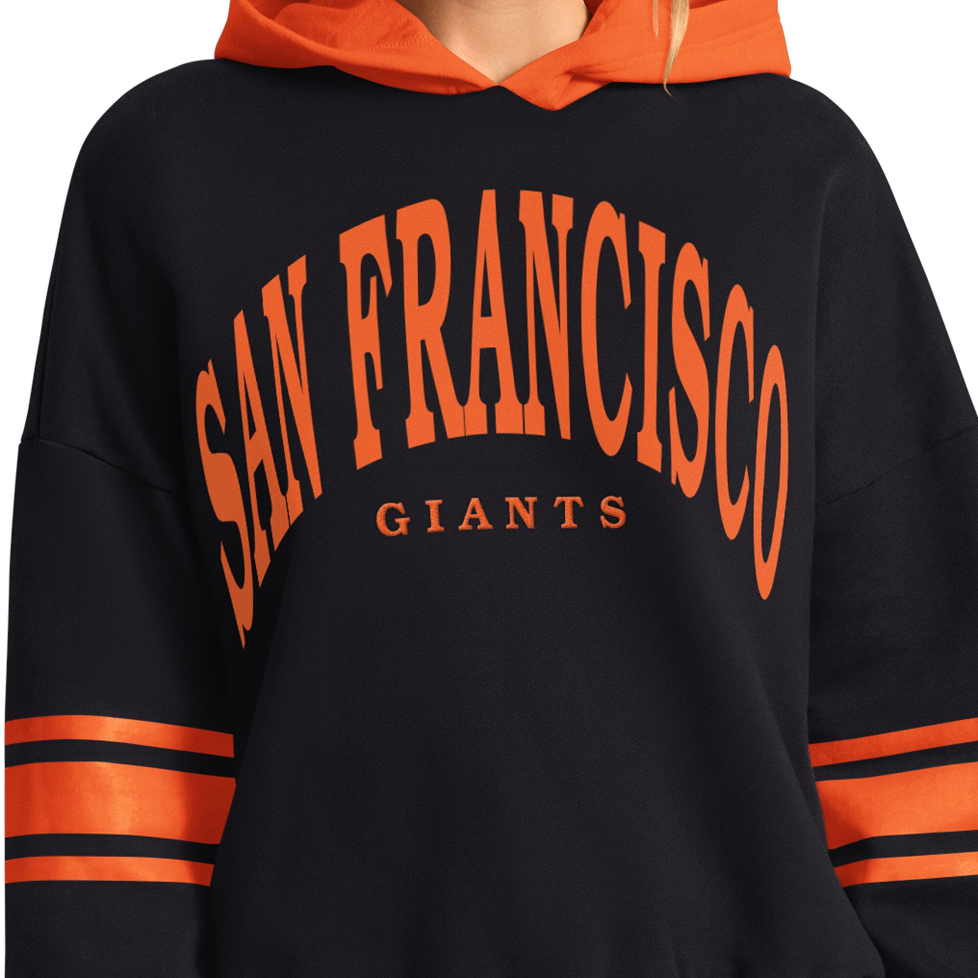 Sweat à capuche Starter noir pour femme, San Francisco Giants, meilleur entraîneur