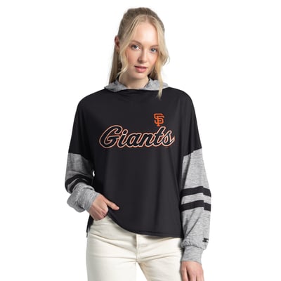  San Francisco Giants Starter Women's Fuel Up Lightweight Hoodie - Black