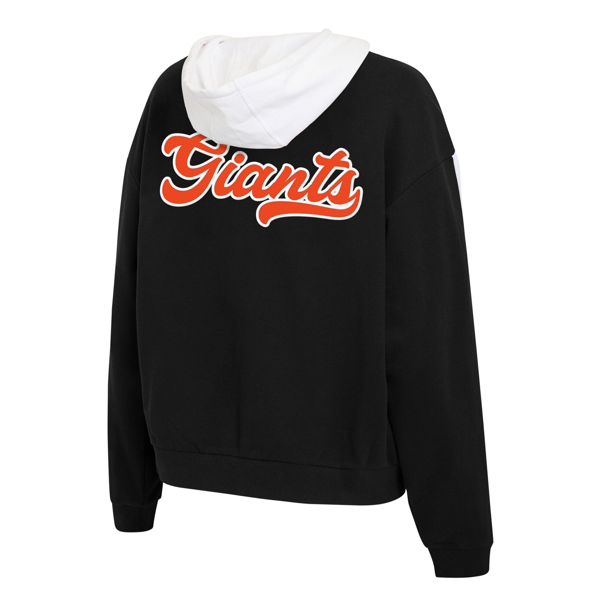 Sweat à capuche zippé noir et blanc San Francisco Giants de la marque WEAR by Erin Andrews pour femme