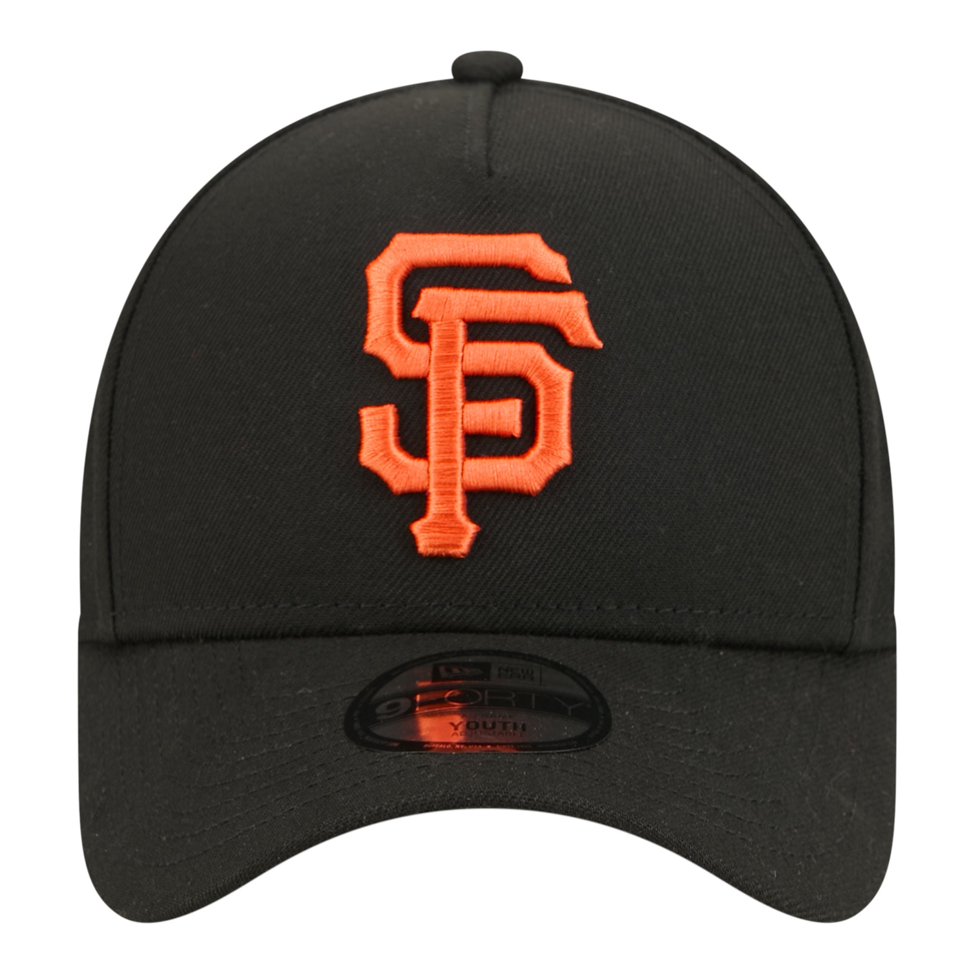 Casquette ajustable New Era noire San Francisco Giants 9FORTY pour jeunes