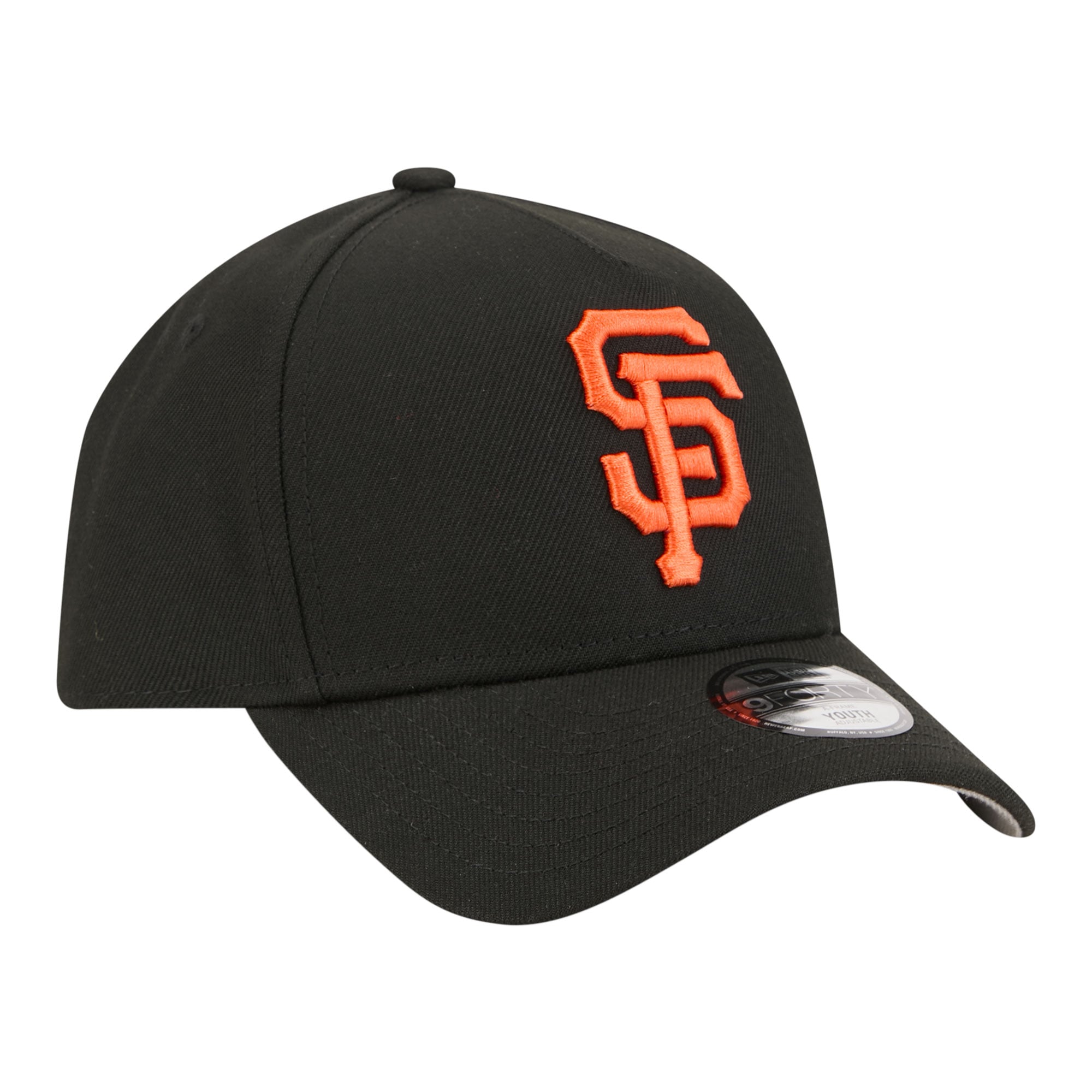Casquette ajustable New Era noire San Francisco Giants 9FORTY pour jeunes