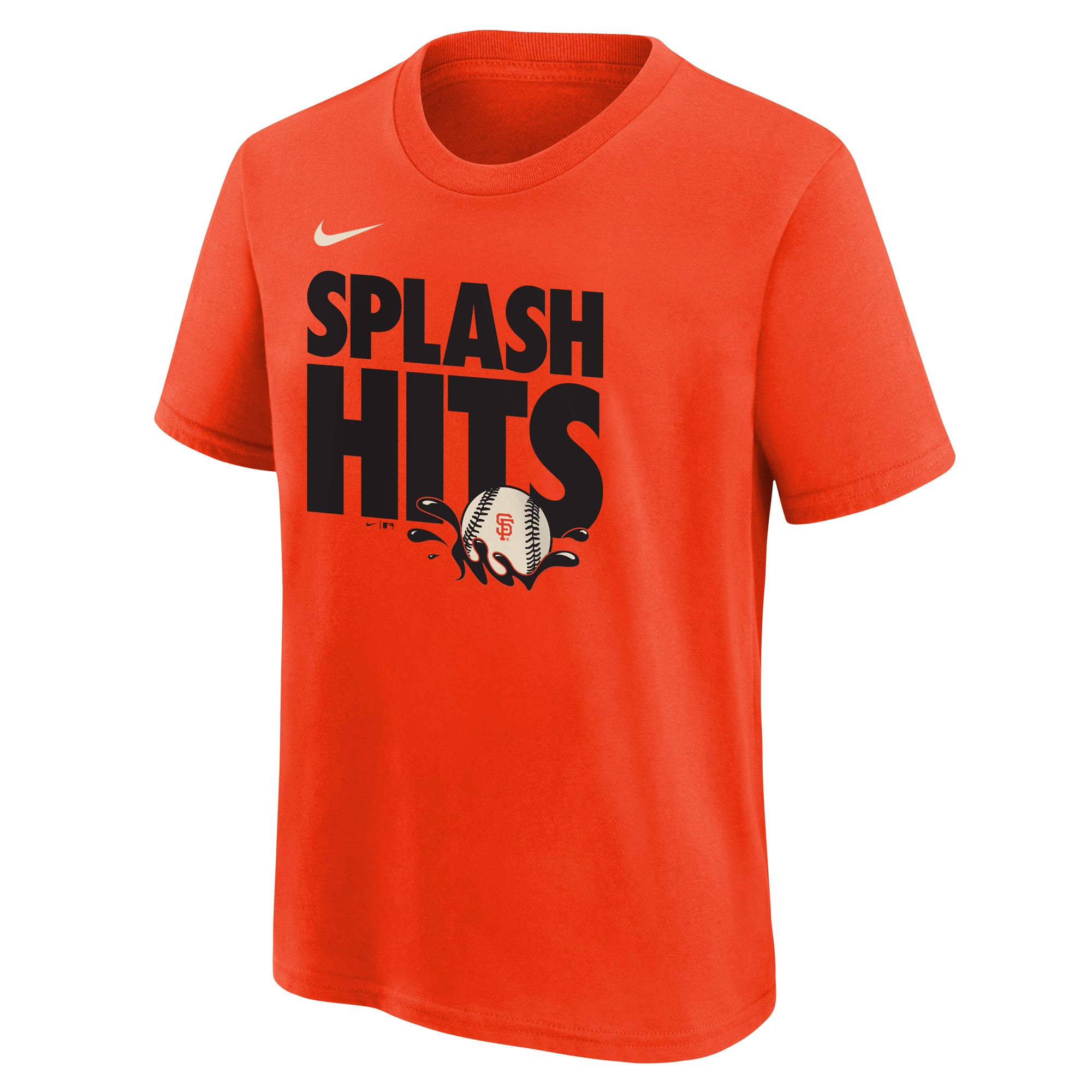 T-shirt Nike orange pour jeunes, collection San Francisco Giants Hometown