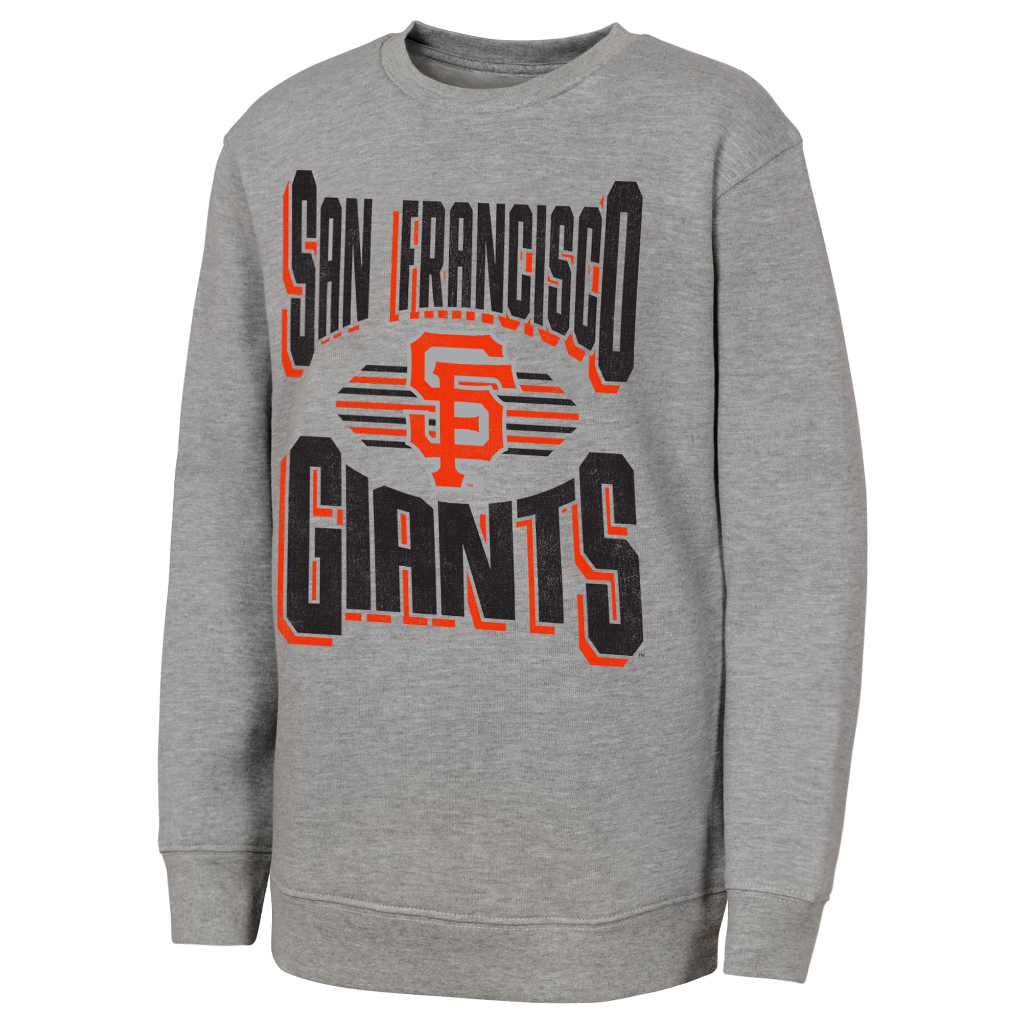 Sweat-shirt gris Jet Stream des Giants de San Francisco pour jeunes la marque Outerstuff