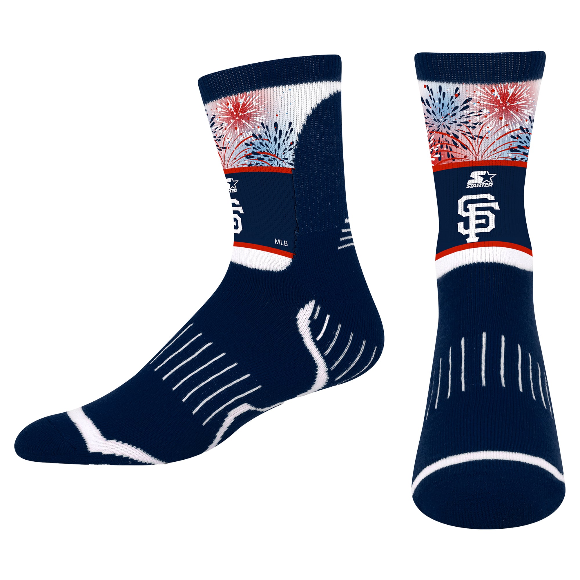 Chaussettes montantes Youth Starter Navy San Francisco Giants Americana Firework