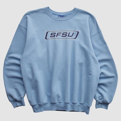 San Francisco State U Gators Champion 2000s Pullover Sweatshirt - Light Blue - S by Fanatics Real Vintage