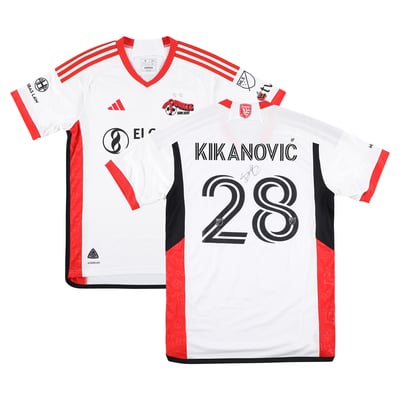Benjamin Kikanovic San Jose Earthquakes Autographed Fanatics Authentic Match-Used #28 White Jersey from the 2025 MLS Season - Size M