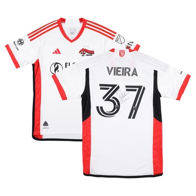 Ronaldo Vieira San Jose Earthquakes Autographed Fanatics Authentic Match-Used #37 White Jersey from the 2025 MLS Season - Size M