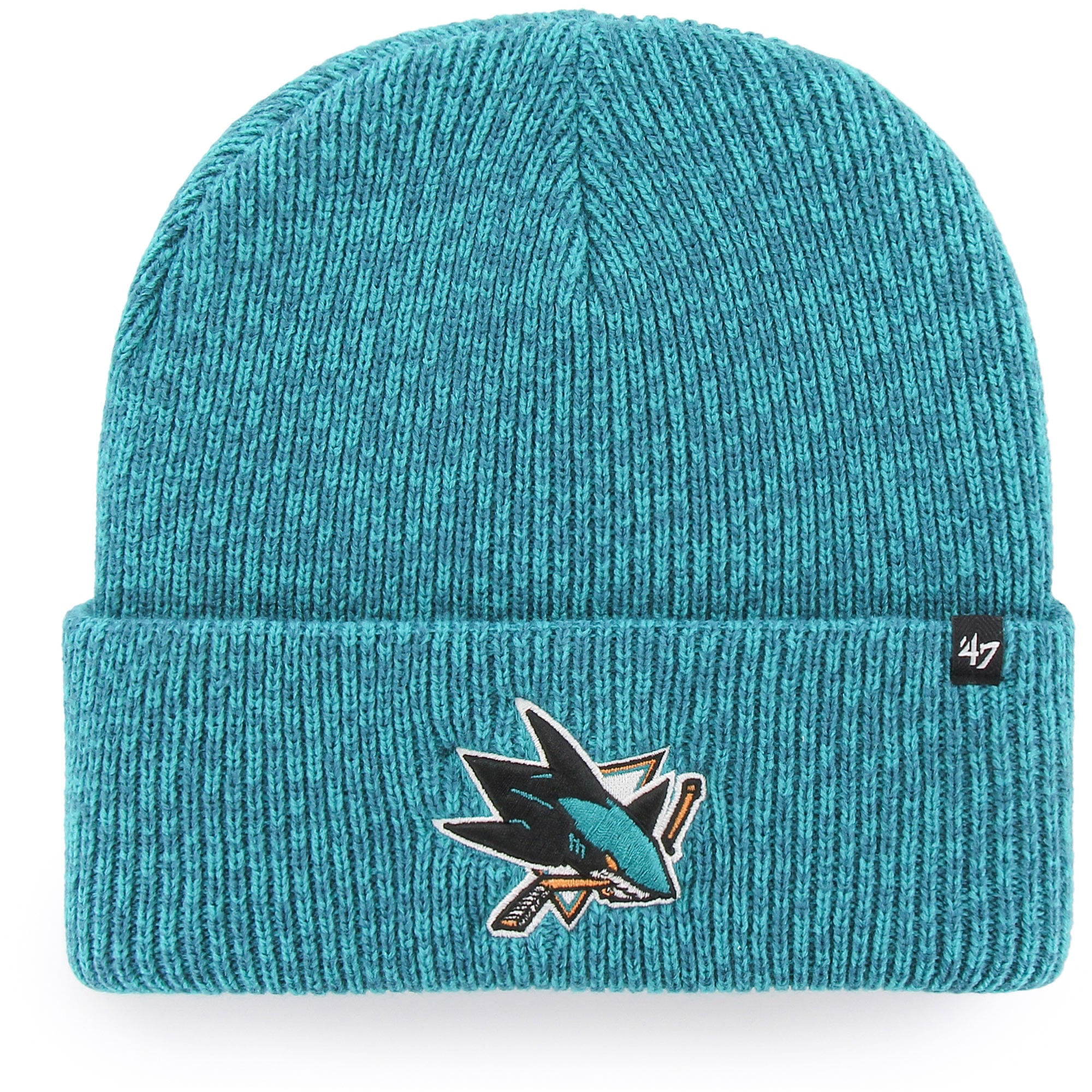 Bonnet à revers « Brain Freeze » bleu sarcelle San Jose Sharks, modèle 47, pour homme