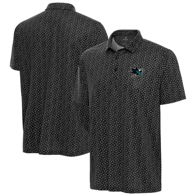 San Jose Sharks Antigua Vigorous Polo - Black