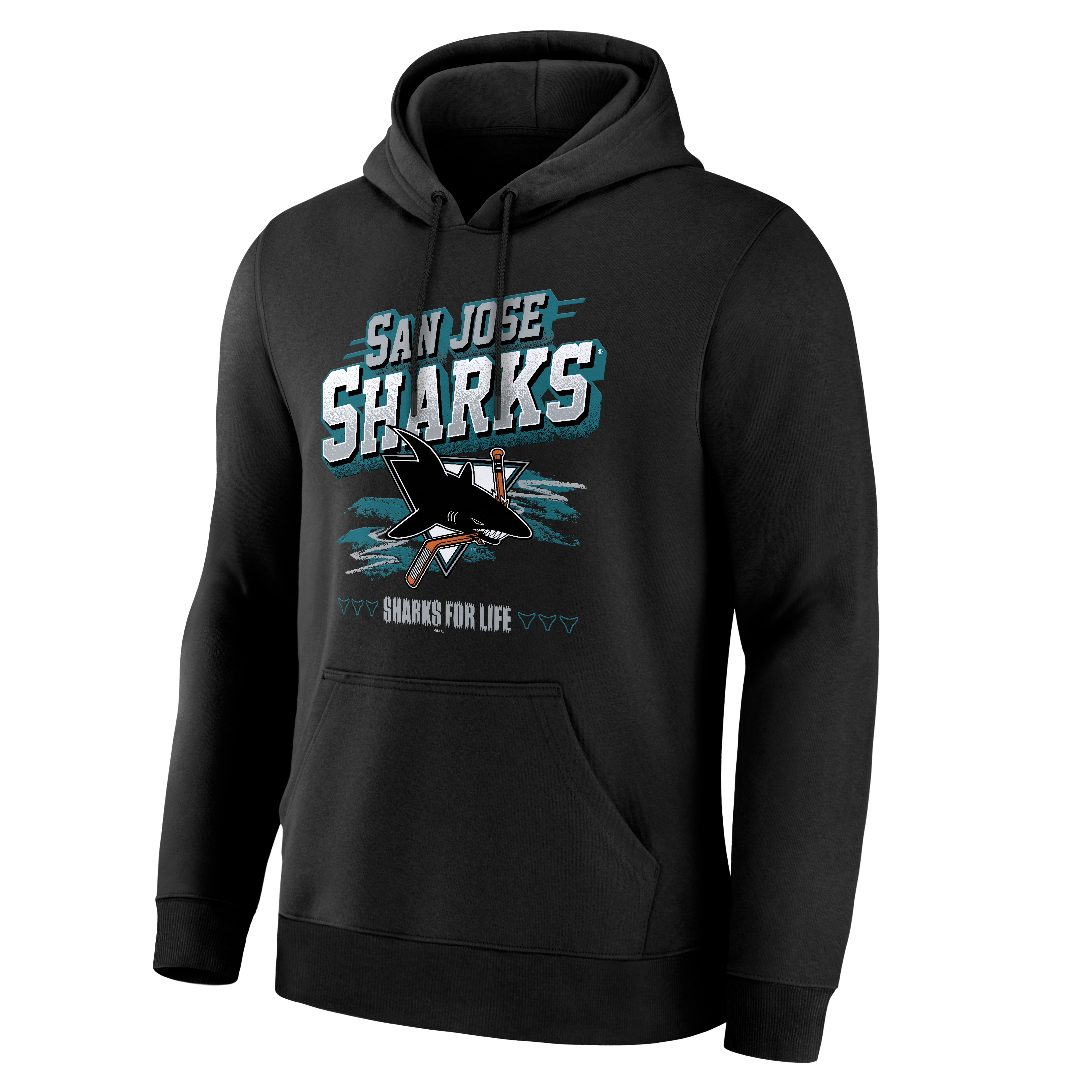 Sweat à capuche alternatif noir pour homme des Sharks de San Jose