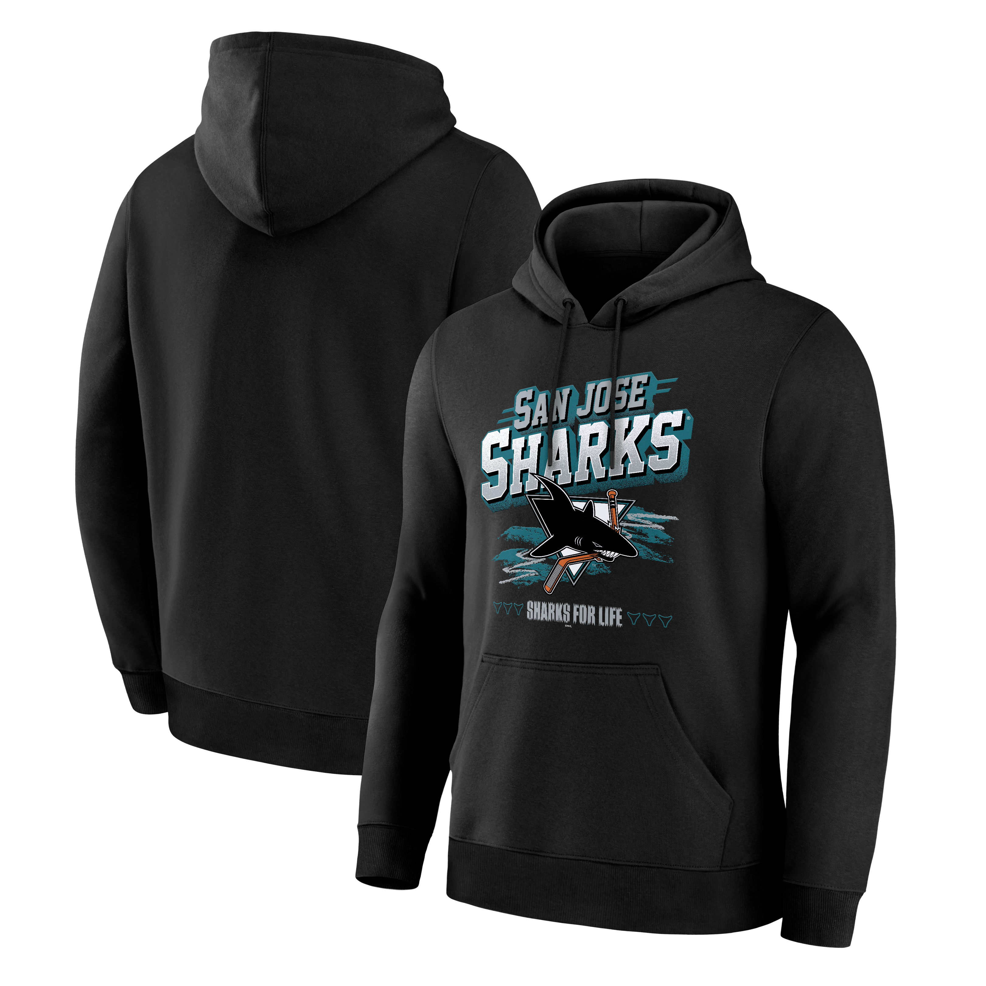 Sweat à capuche alternatif noir pour homme des Sharks de San Jose