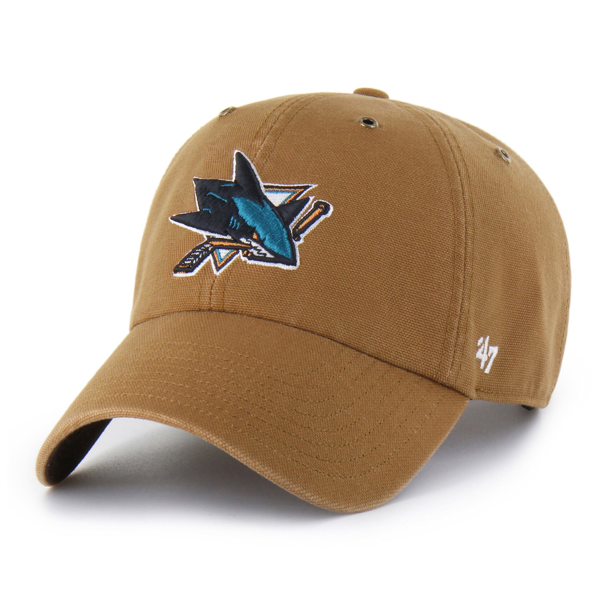 Men's Carhartt x '47 Brown San Jose Sharks Clean Up Adjustable Hat