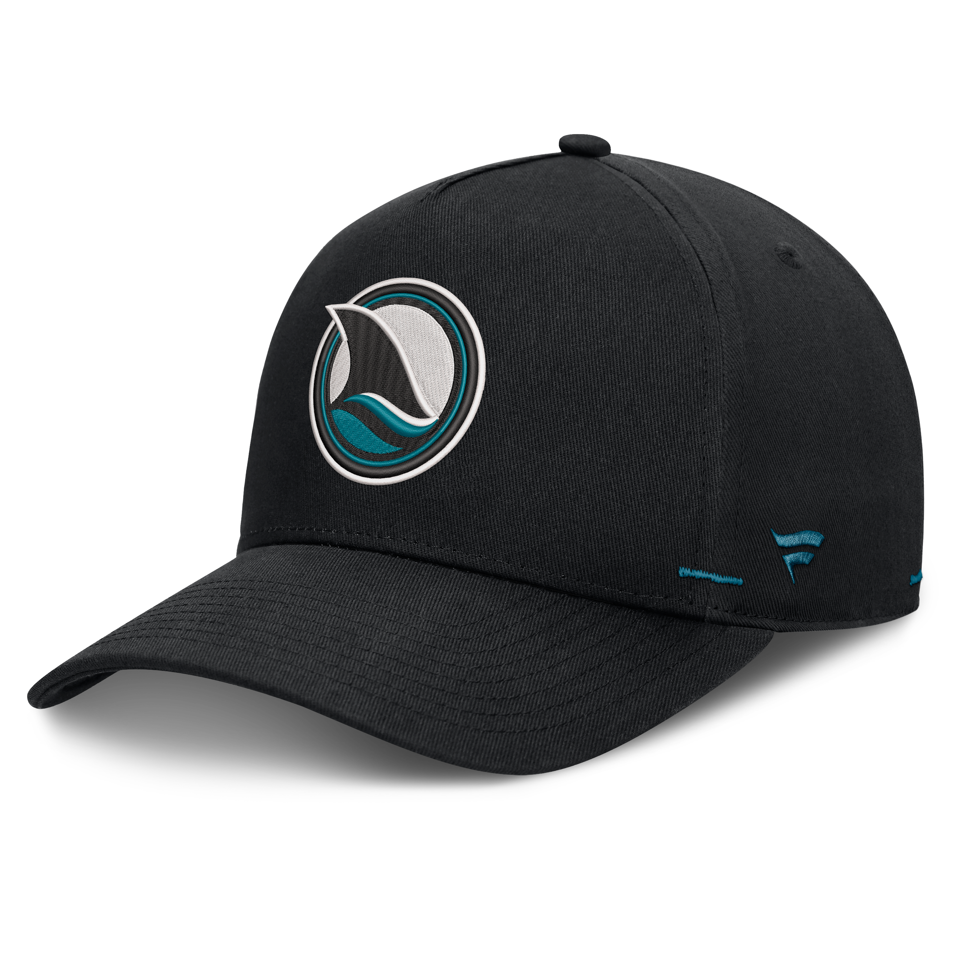Casquette ajustable Fanatics Black San Jose Sharks Alternate Authentic Pro Rink A-Frame pour homme