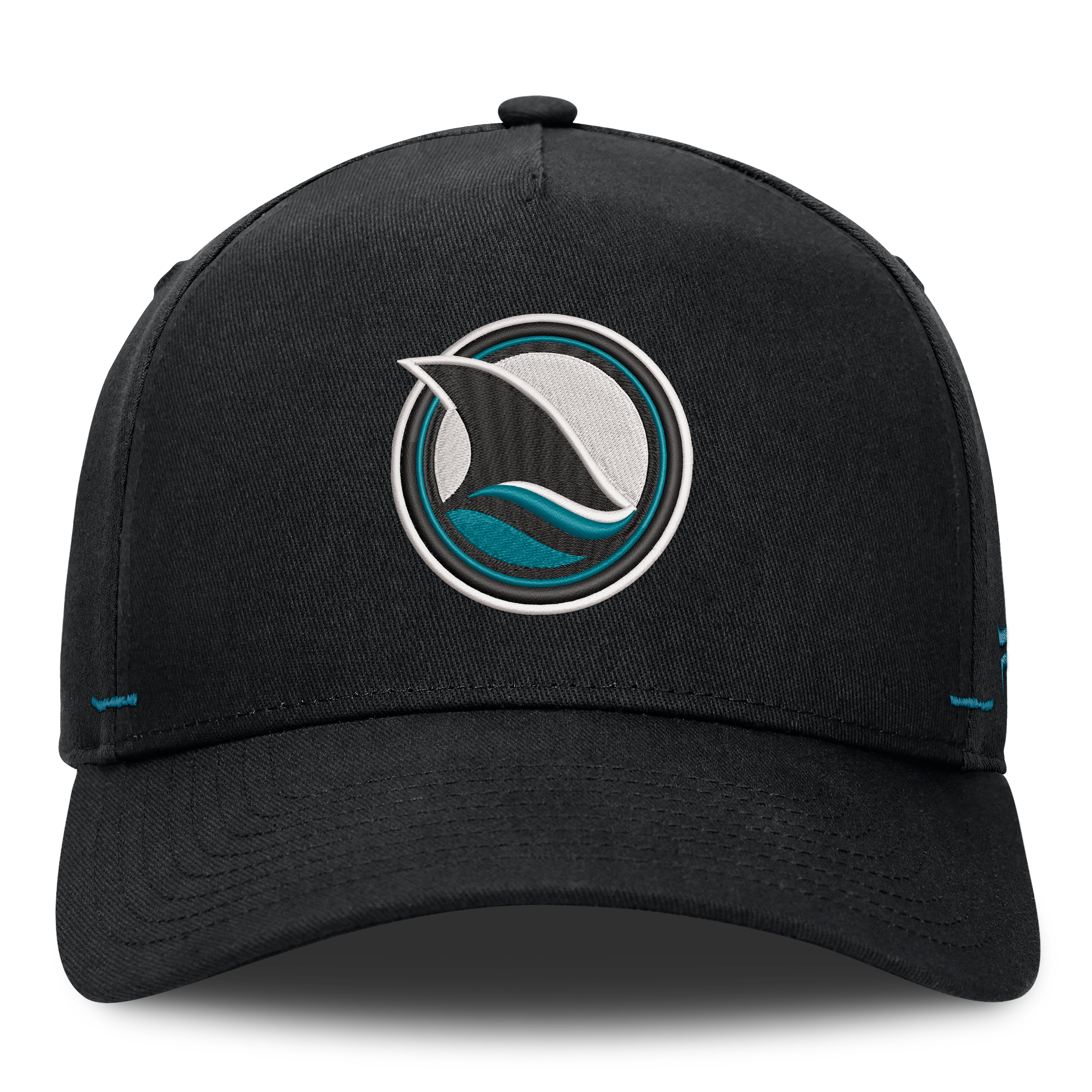 Casquette ajustable Fanatics Black San Jose Sharks Alternate Authentic Pro Rink A-Frame pour homme