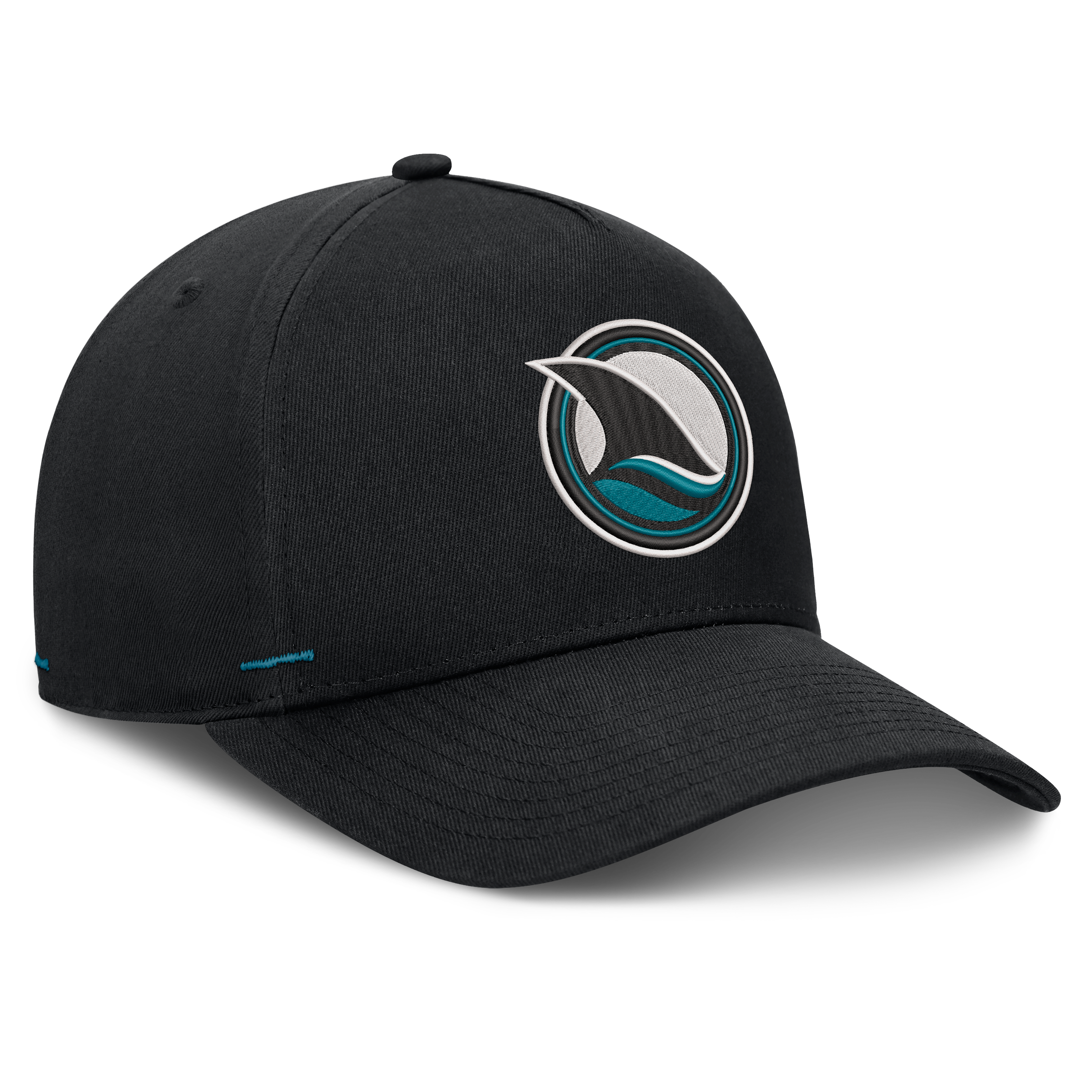 Casquette ajustable Fanatics Black San Jose Sharks Alternate Authentic Pro Rink A-Frame pour homme
