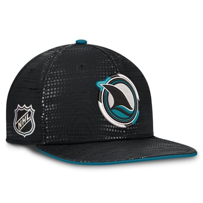 Men's San Jose Sharks Fanatics Black Alternate Authentic Pro Rink Snapback Hat