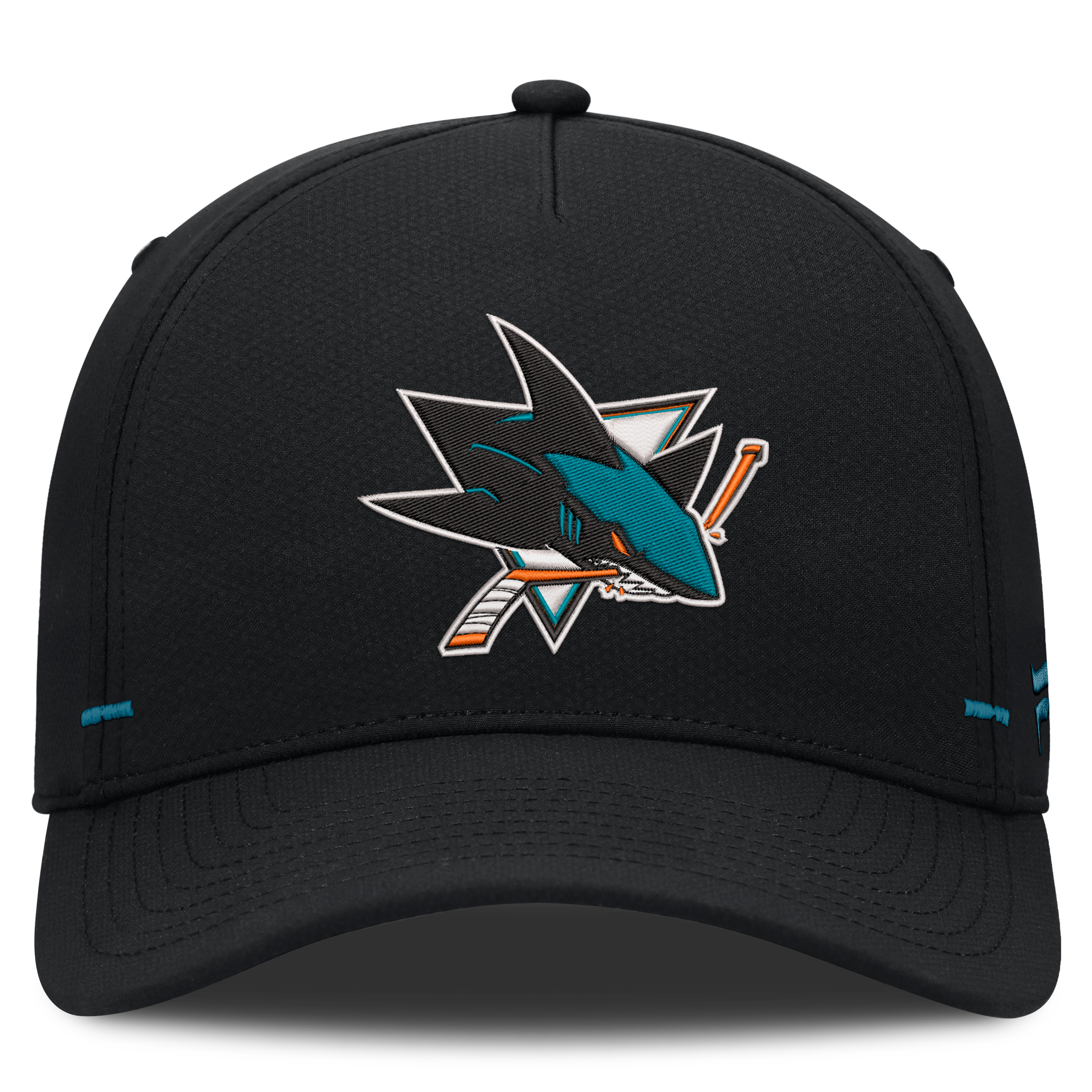 Men's Fanatics Black San Jose Sharks Authentic Pro Rink Bar Tacks A-Frame Adjustable Hat