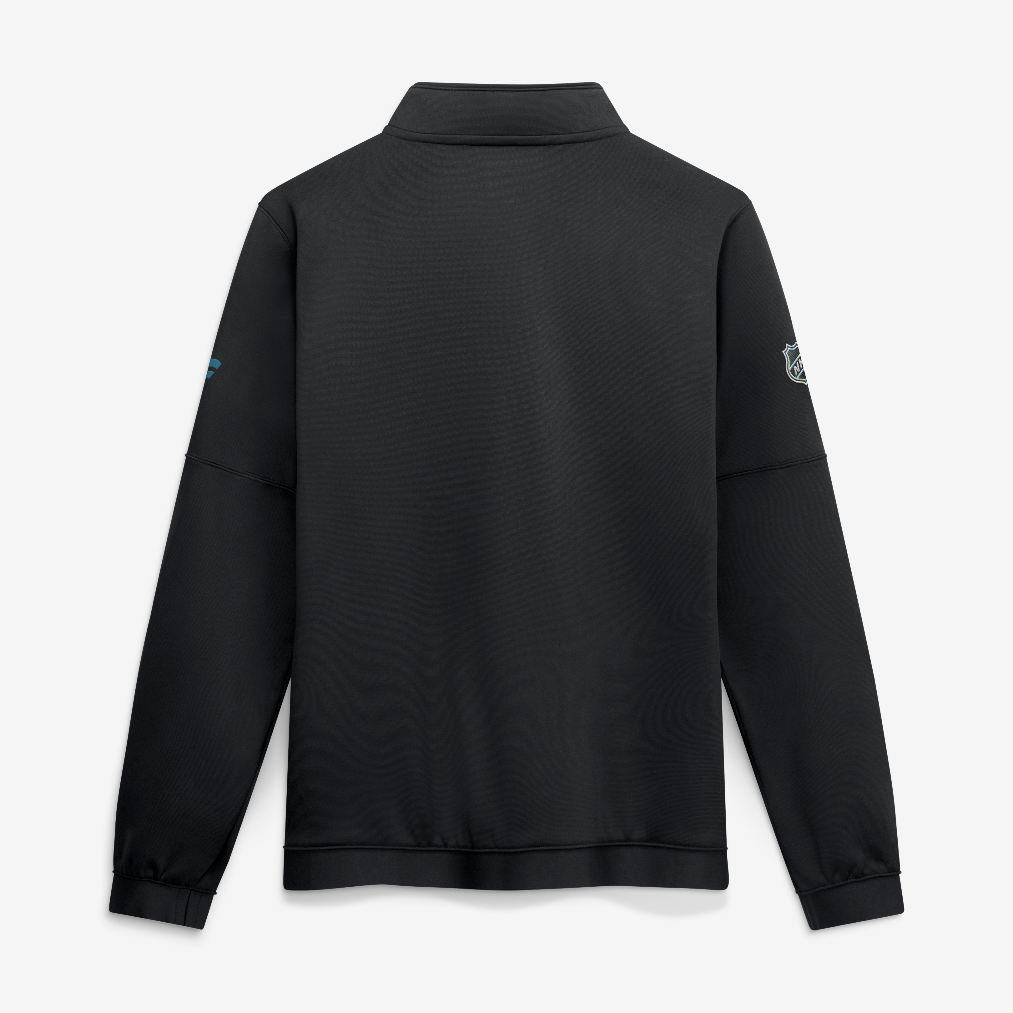 Men's Fanatics Black San Jose Sharks Authentic Pro Rink Fleece Quarter-Zip Pullover