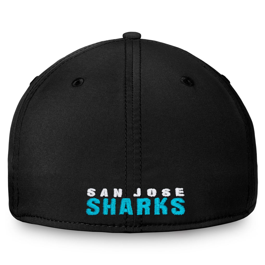 Men's San Jose Sharks Fanatics Black Core Primary Logo Flex Hat