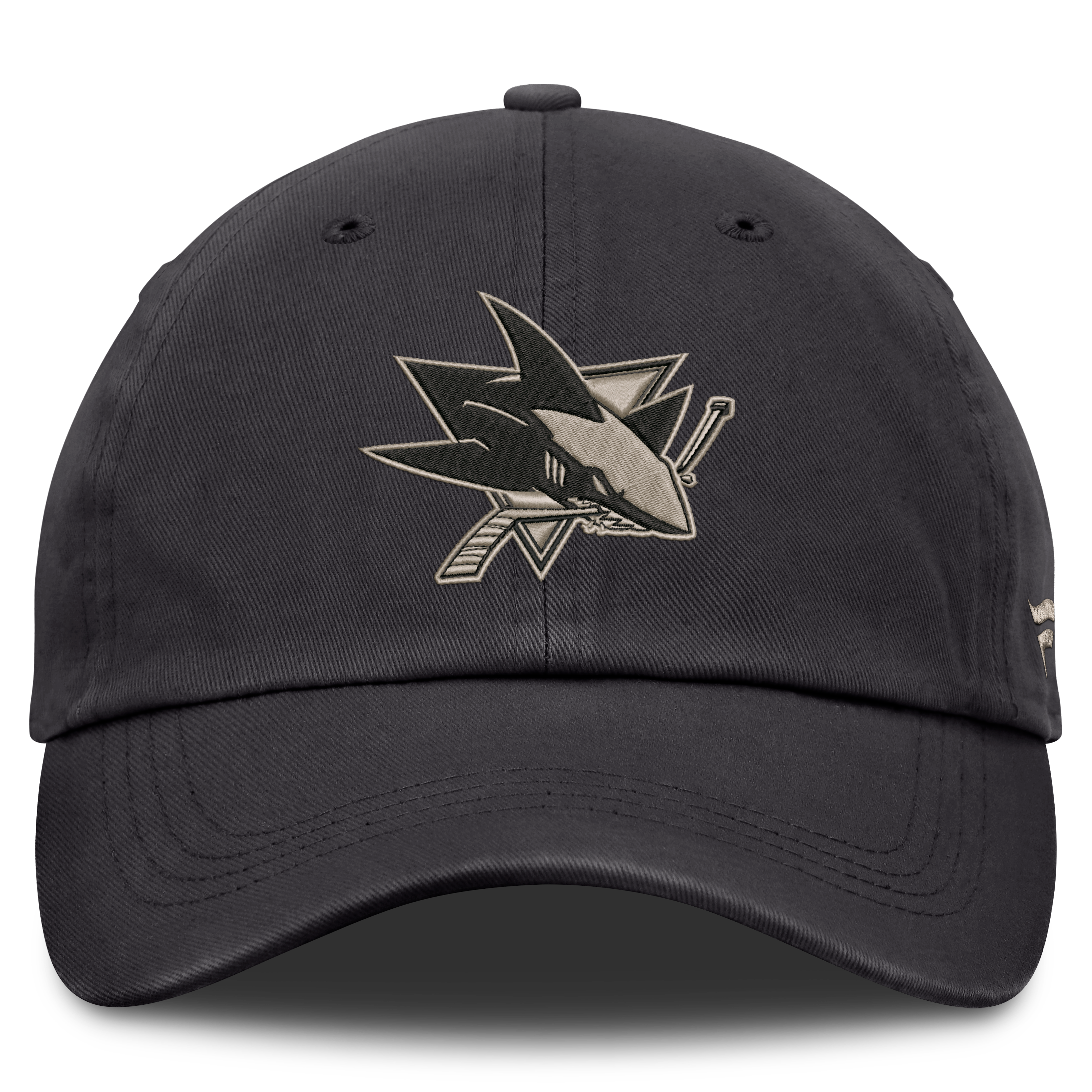 Men's Fanatics Charcoal San Jose Sharks Road Phantom Washed Adjustable Hat