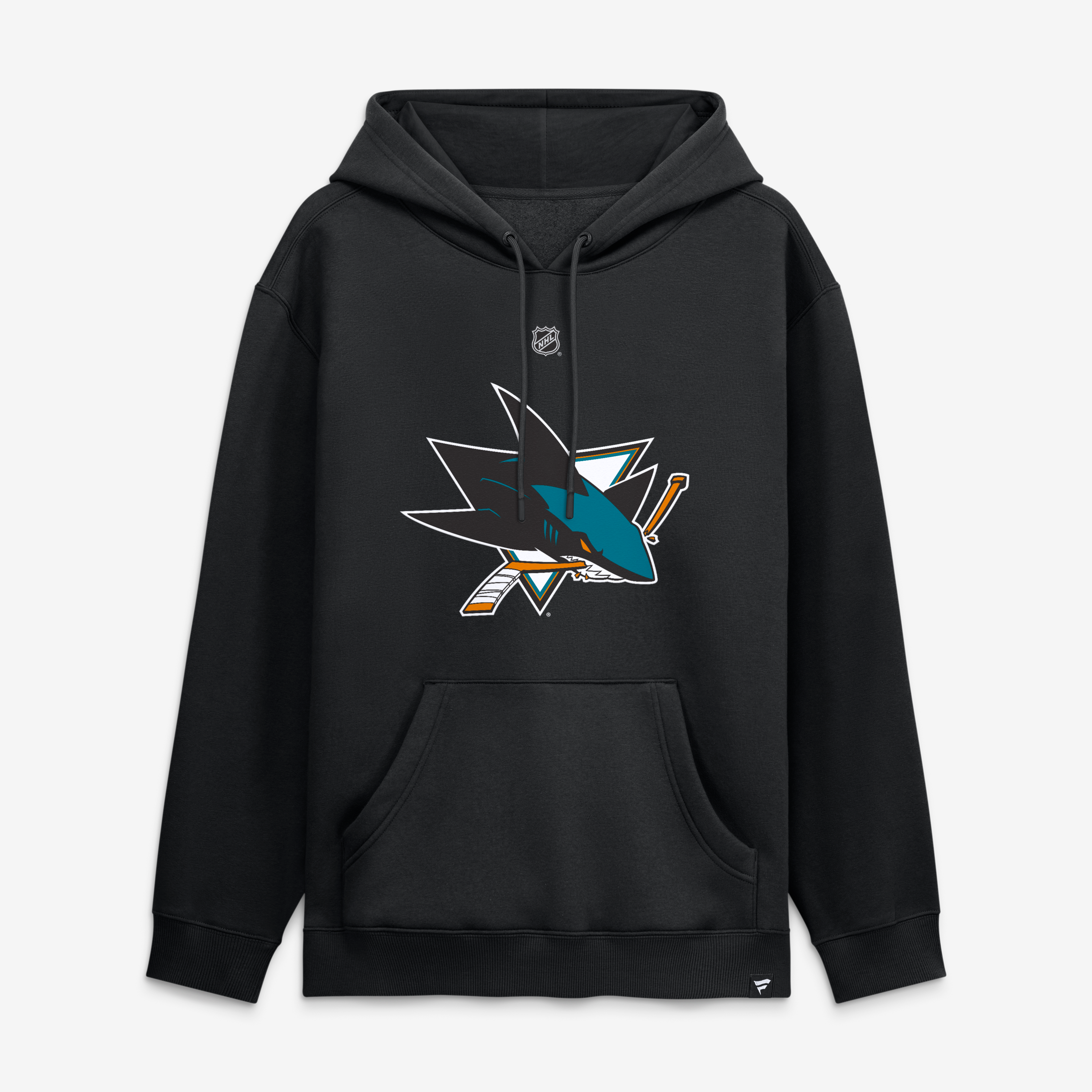 Sweat à capuche Fanatics Darnell Nurse noir authentique San Jose Sharks avec nom et numéro