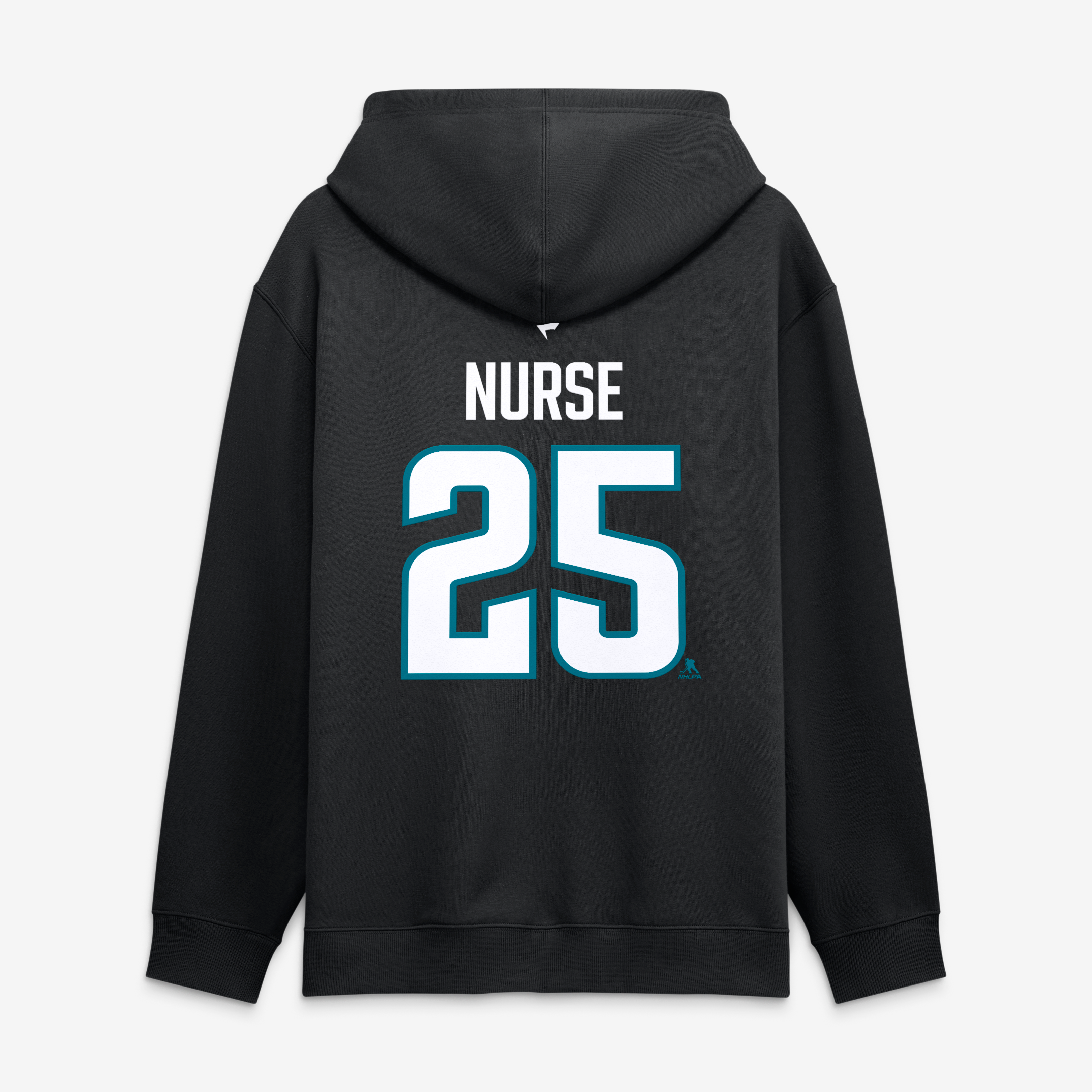 Sweat à capuche Fanatics Darnell Nurse noir authentique San Jose Sharks avec nom et numéro