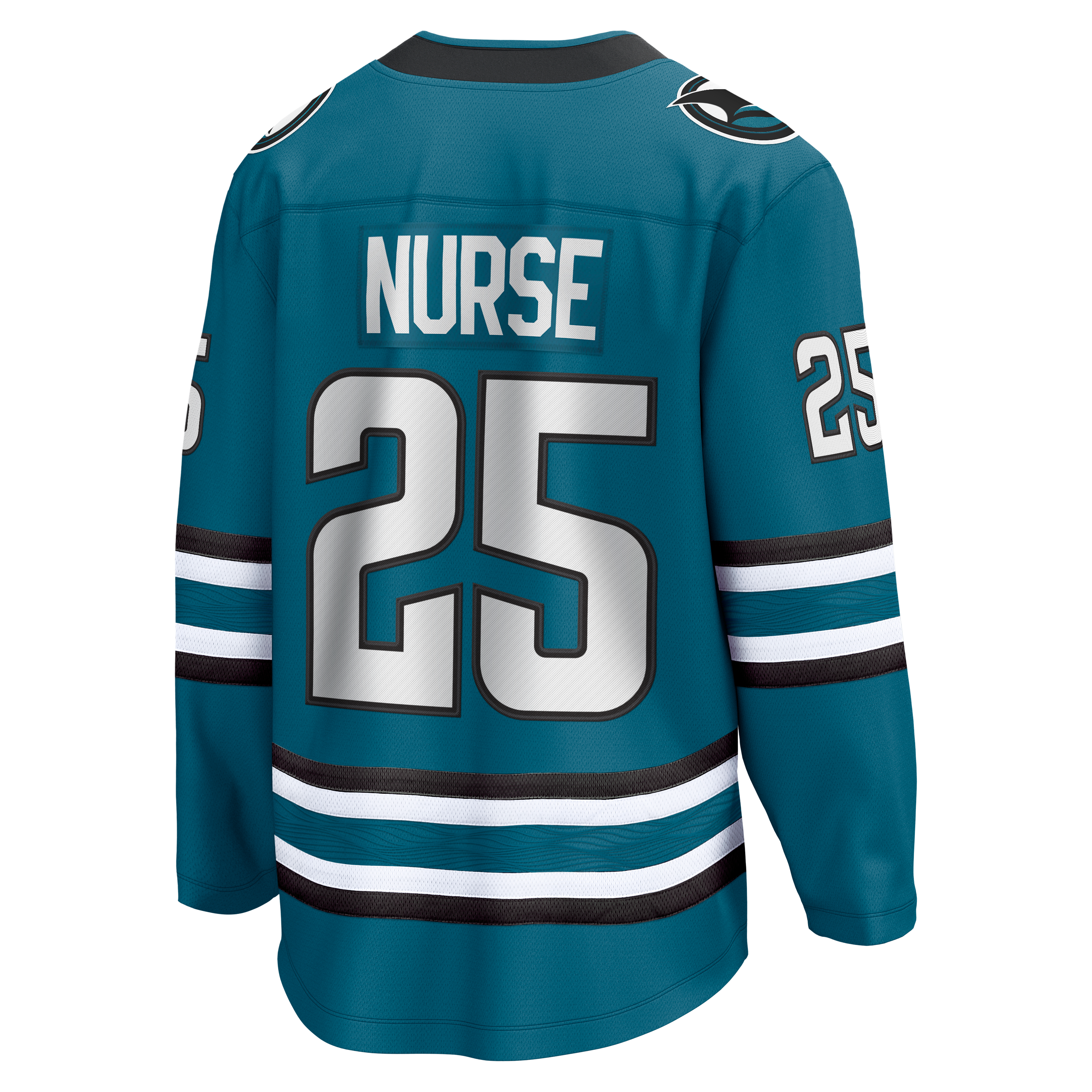Maillot domicile Breakaway bleu sarcelle Darnell Nurse des Sharks de San Jose (Fanatics) pour homme