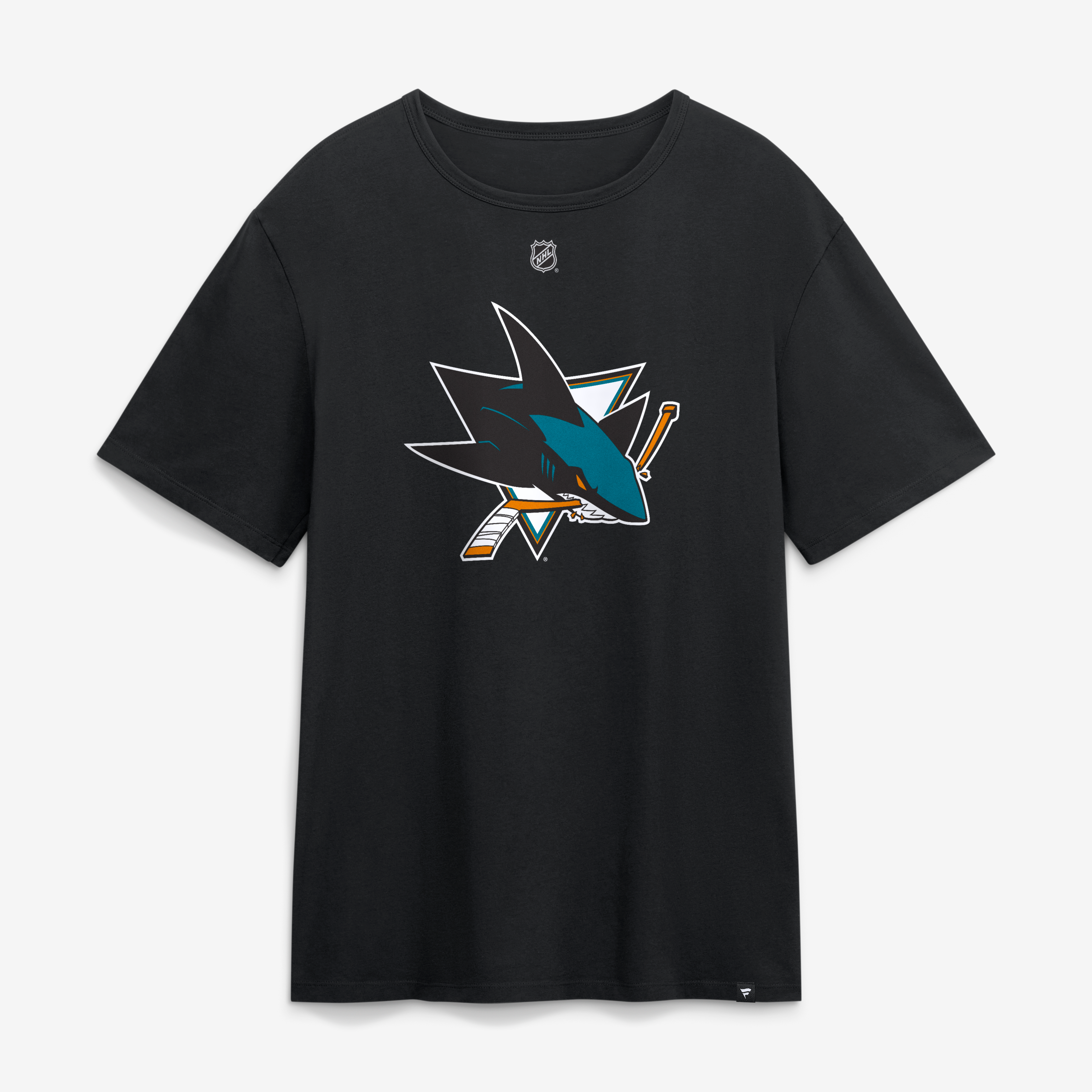 T-shirt authentique Fanatics Jacob Trouba noir San Jose Sharks avec nom et numéro
