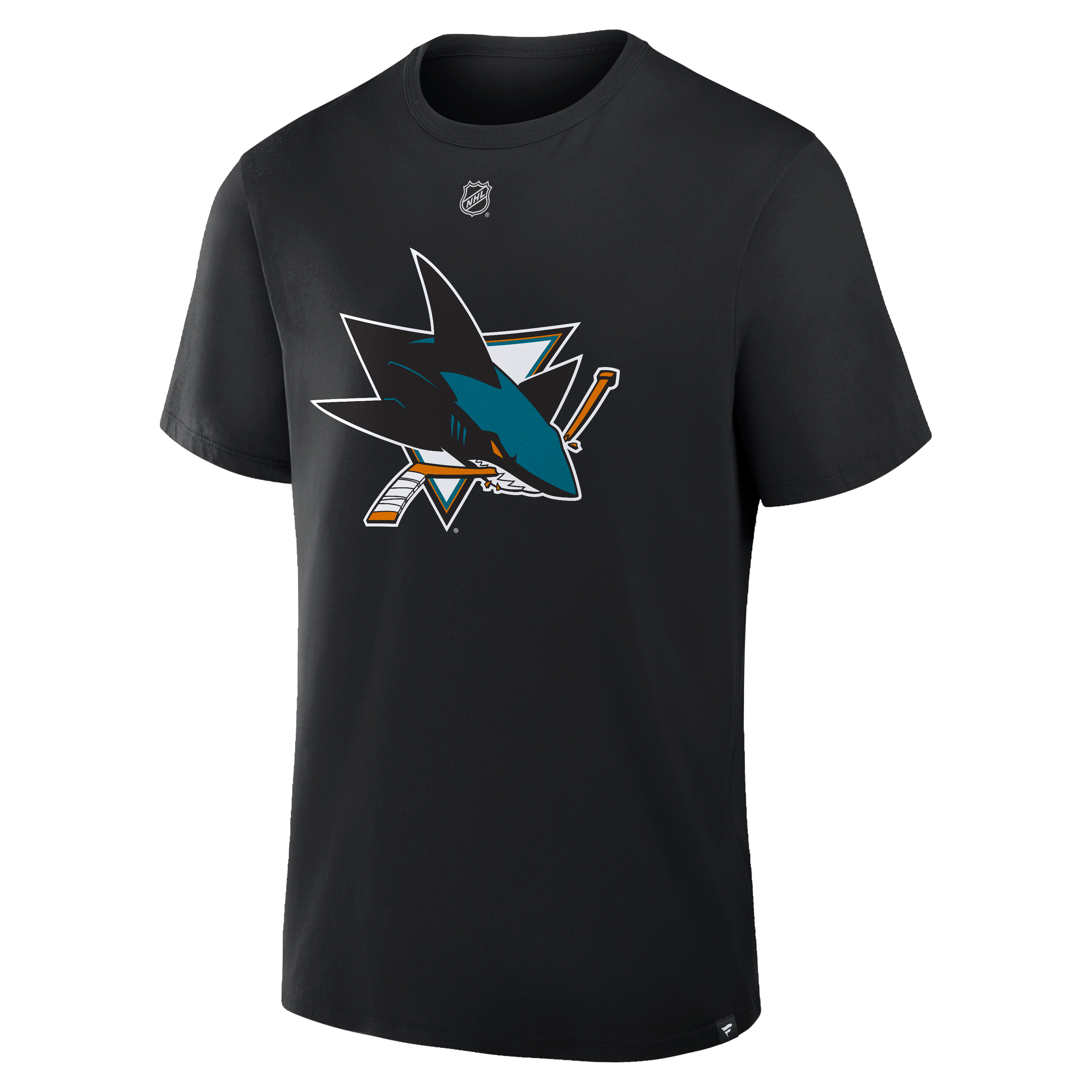 T-shirt authentique Fanatics Jacob Trouba noir San Jose Sharks avec nom et numéro