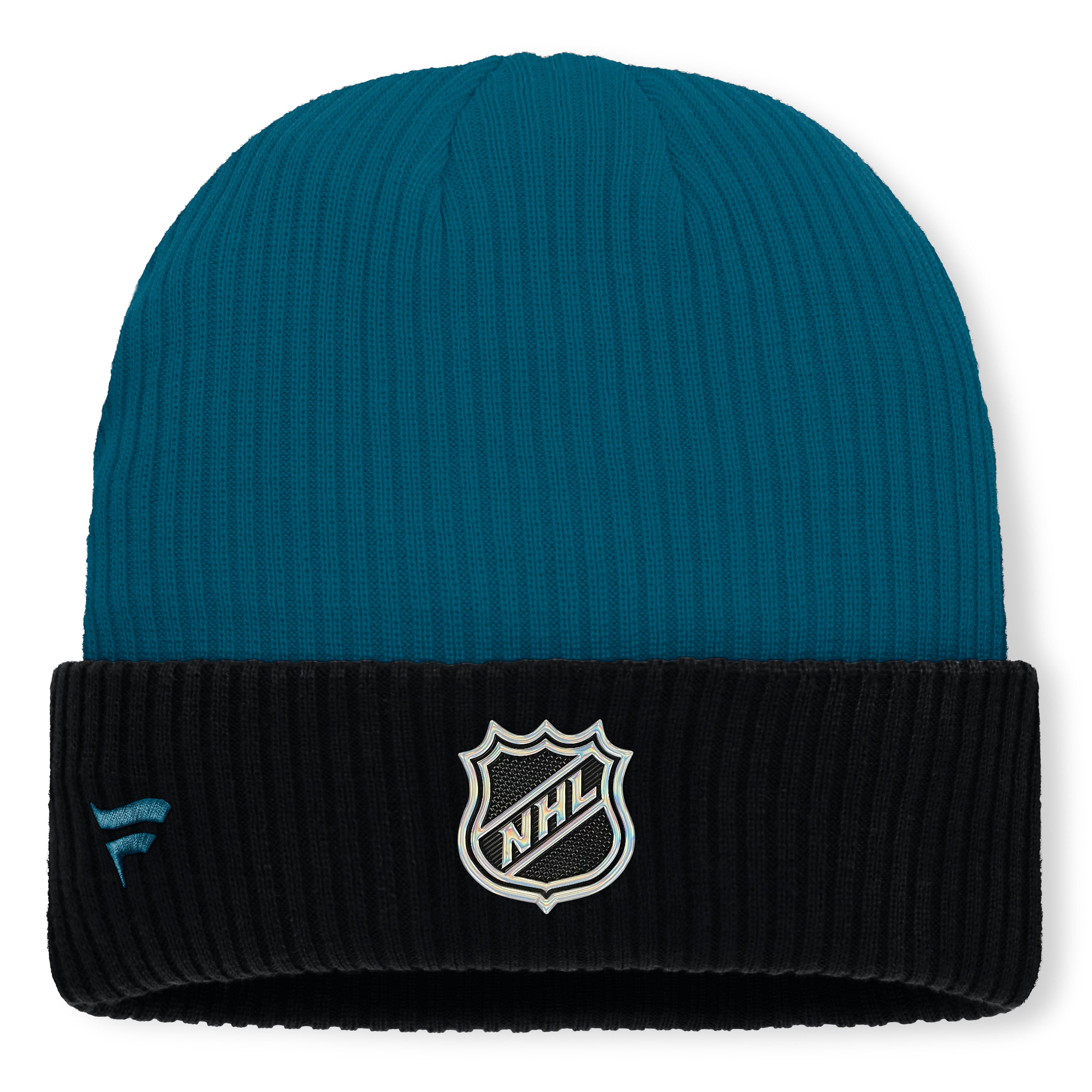Men's Fanatics Teal San Jose Sharks Authentic Pro Rink Cuffed Knit Hat