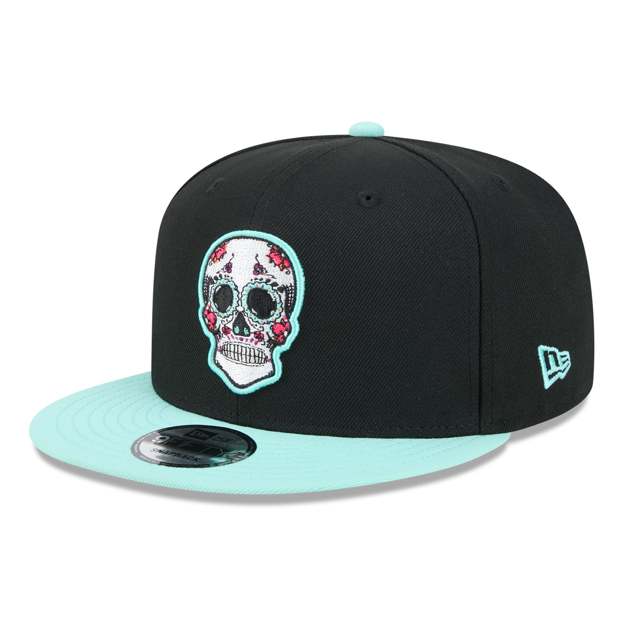 Casquette Snapback 9FIFTY Dia De Los Muertos New Era pour hommes, noire, San Jose Sharks