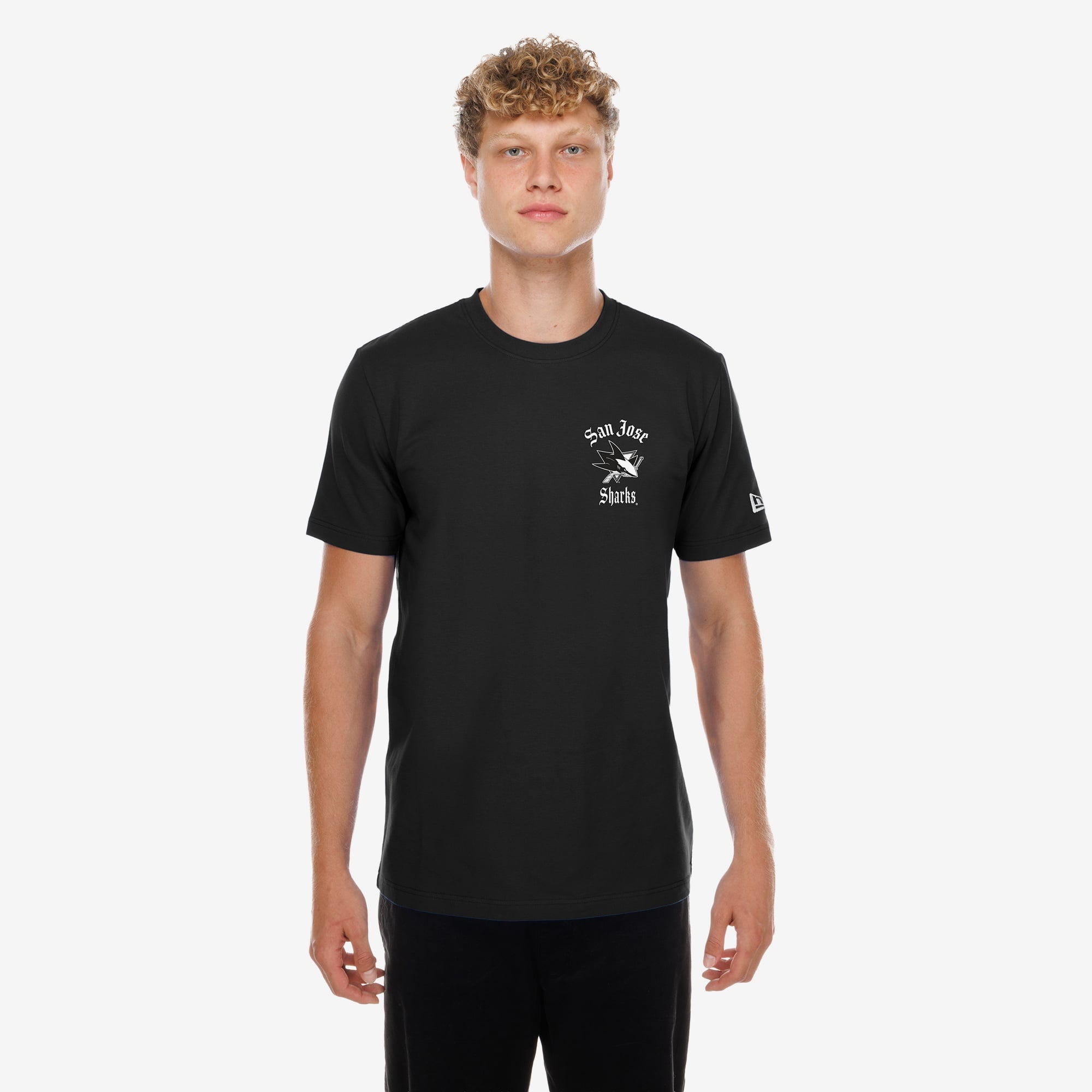 T-shirt New Era noir pour homme San Jose Sharks Dia De Muertos